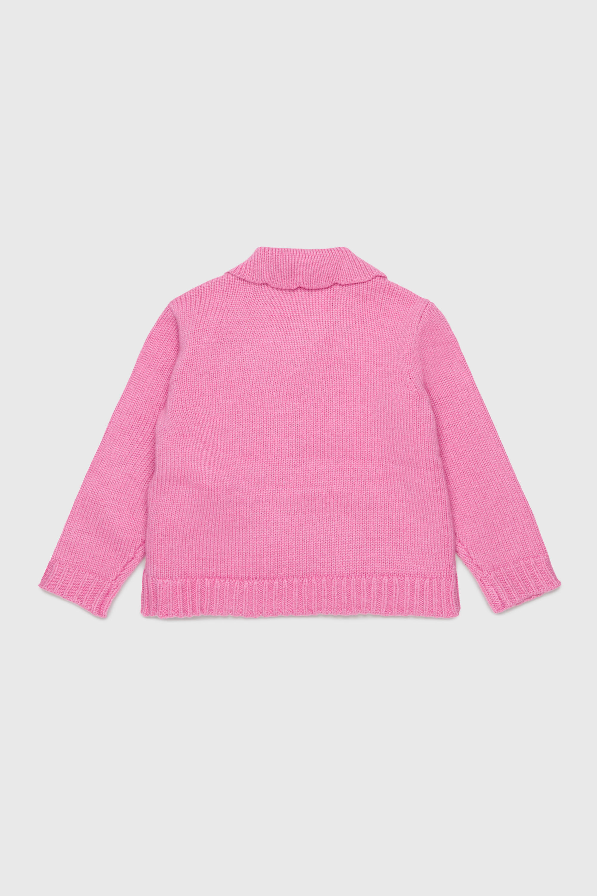 Diesel - KSCALOB, Woman's Cashmere-enriched cardigan with scalloped collar in Pink - 2