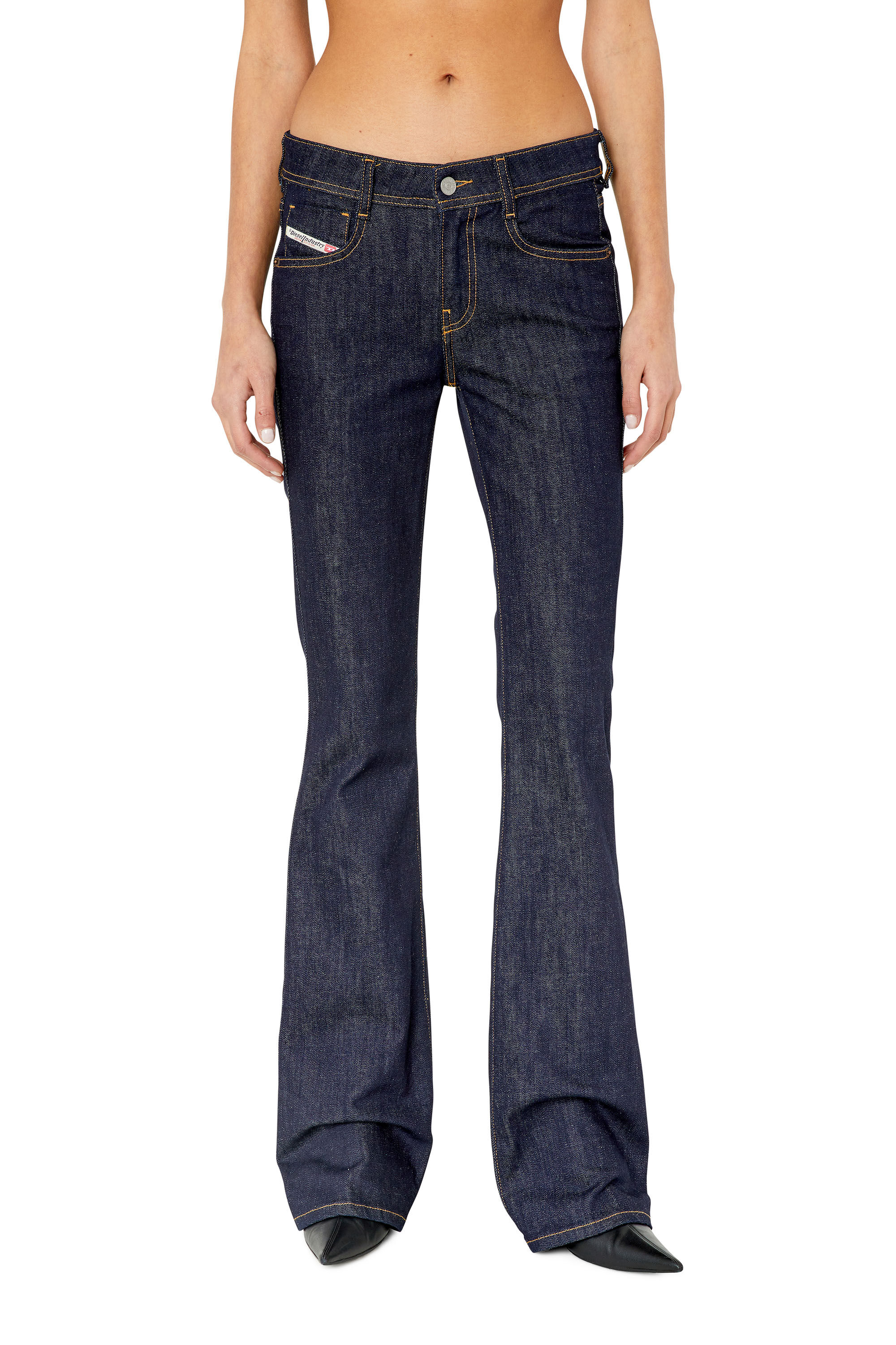 Diesel - 1969 D-Ebbey Z9B89 Bootcut and Flare Jeans, Dark Blue - Image 3