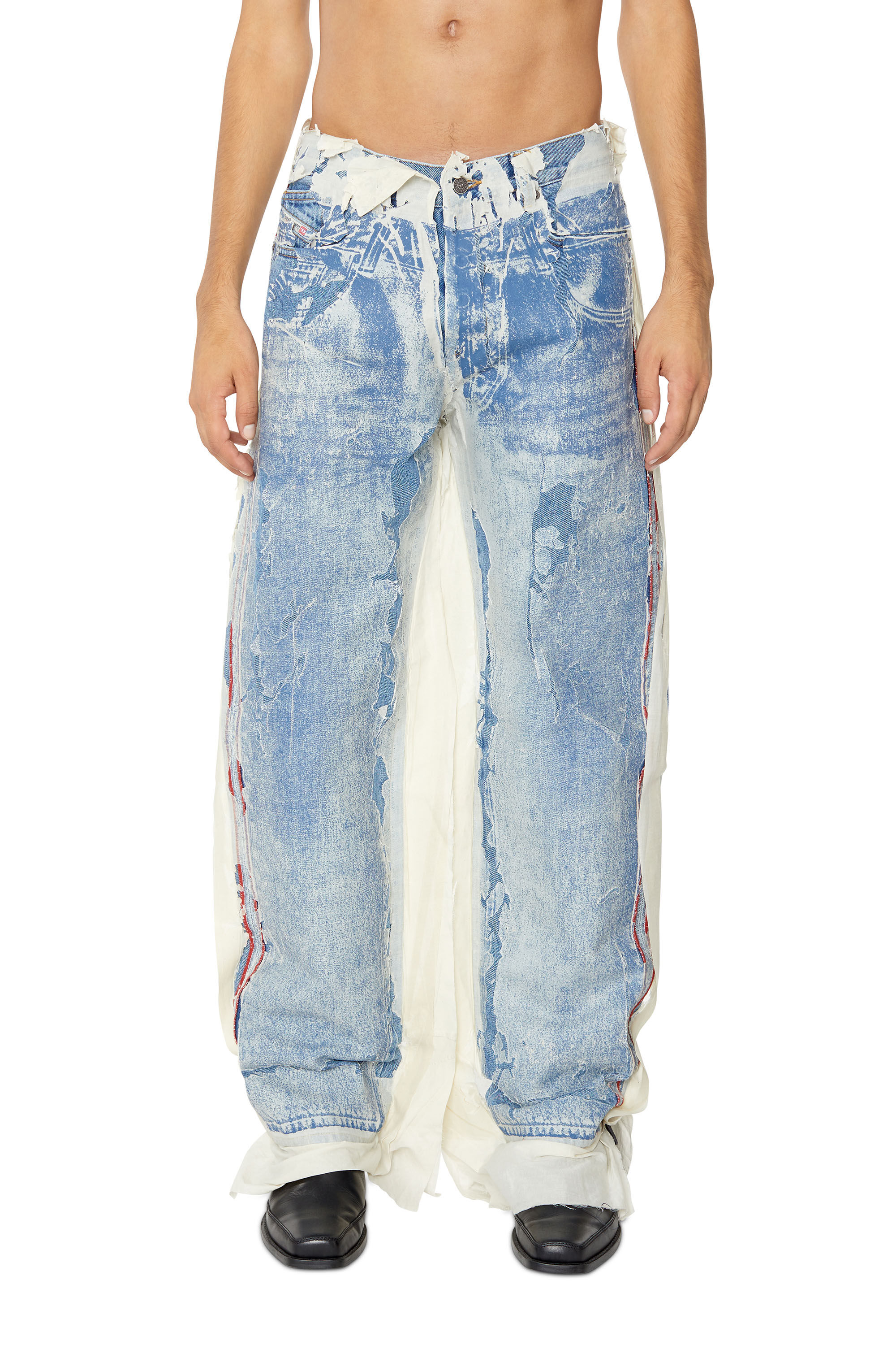 Diesel - 2010 D-Macs 007K3 Straight Jeans, Light Blue - Image 3
