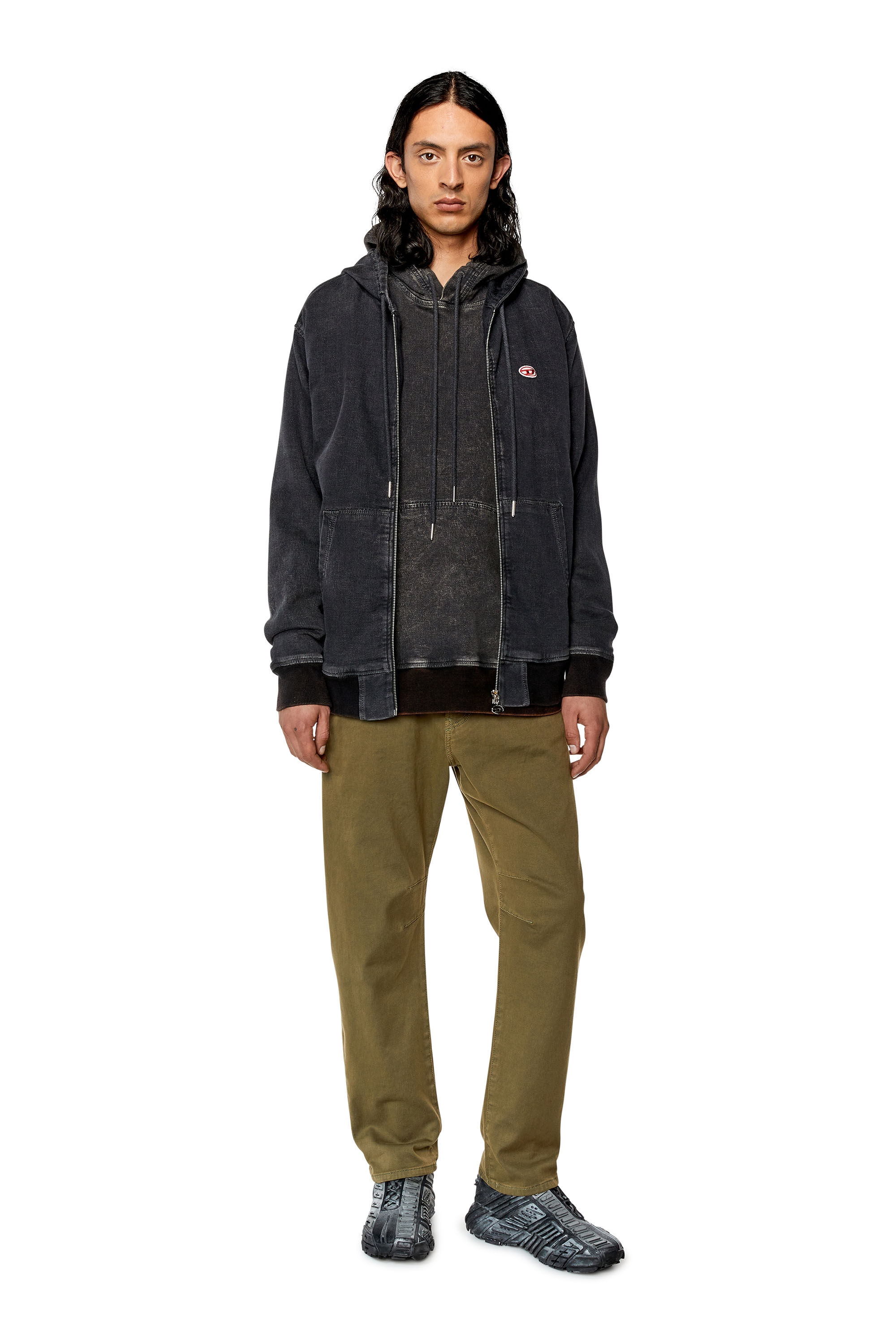 Diesel - D-Amage JoggJeans® 068DY Tapered, Military Green - Image 1