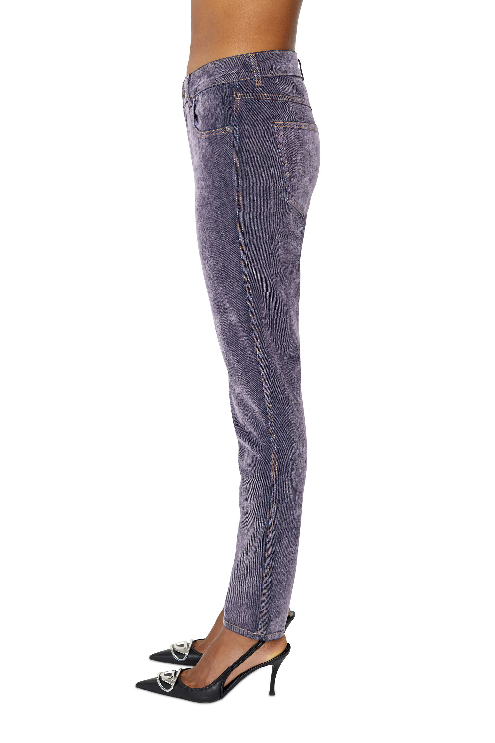Diesel - D-Tail 0ELAH Skinny Jeans, Violet - Image 5