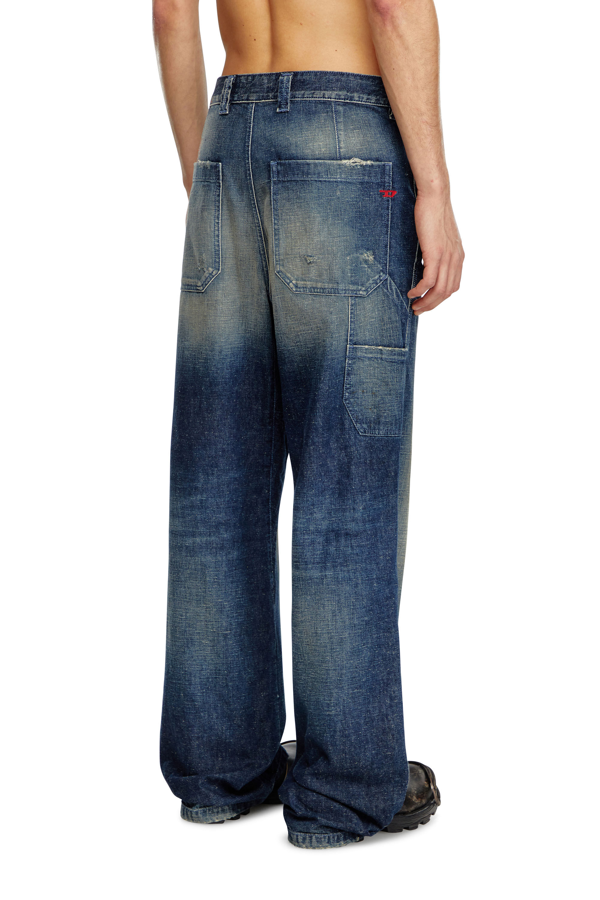 Diesel - Man Straight Jeans D-Livery 09J91, Dark Blue - Image 4