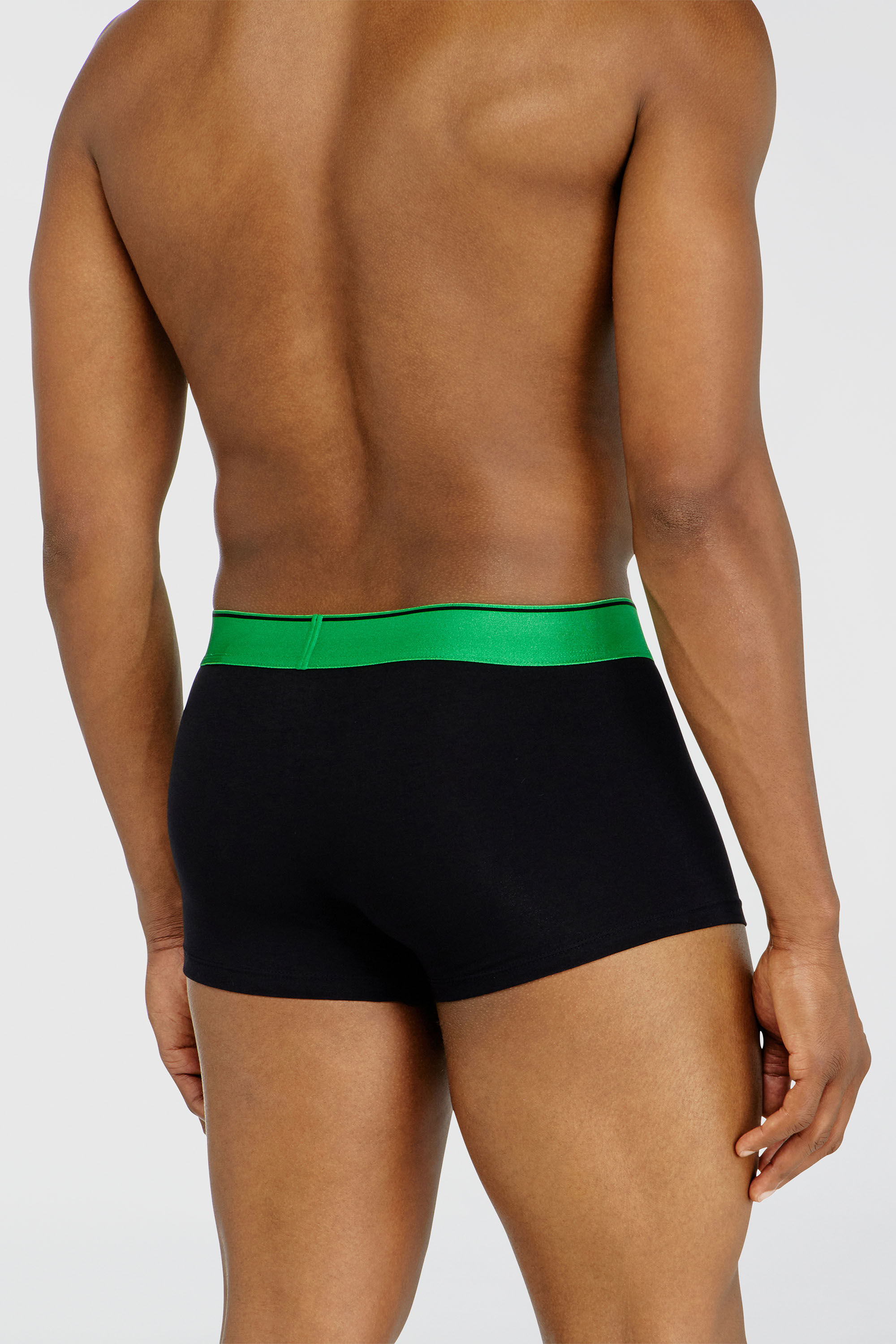 Diesel - DAMIEN-GFT-3PACK, Man's Three-pack boxer briefs with metallic waistband in Black - 4