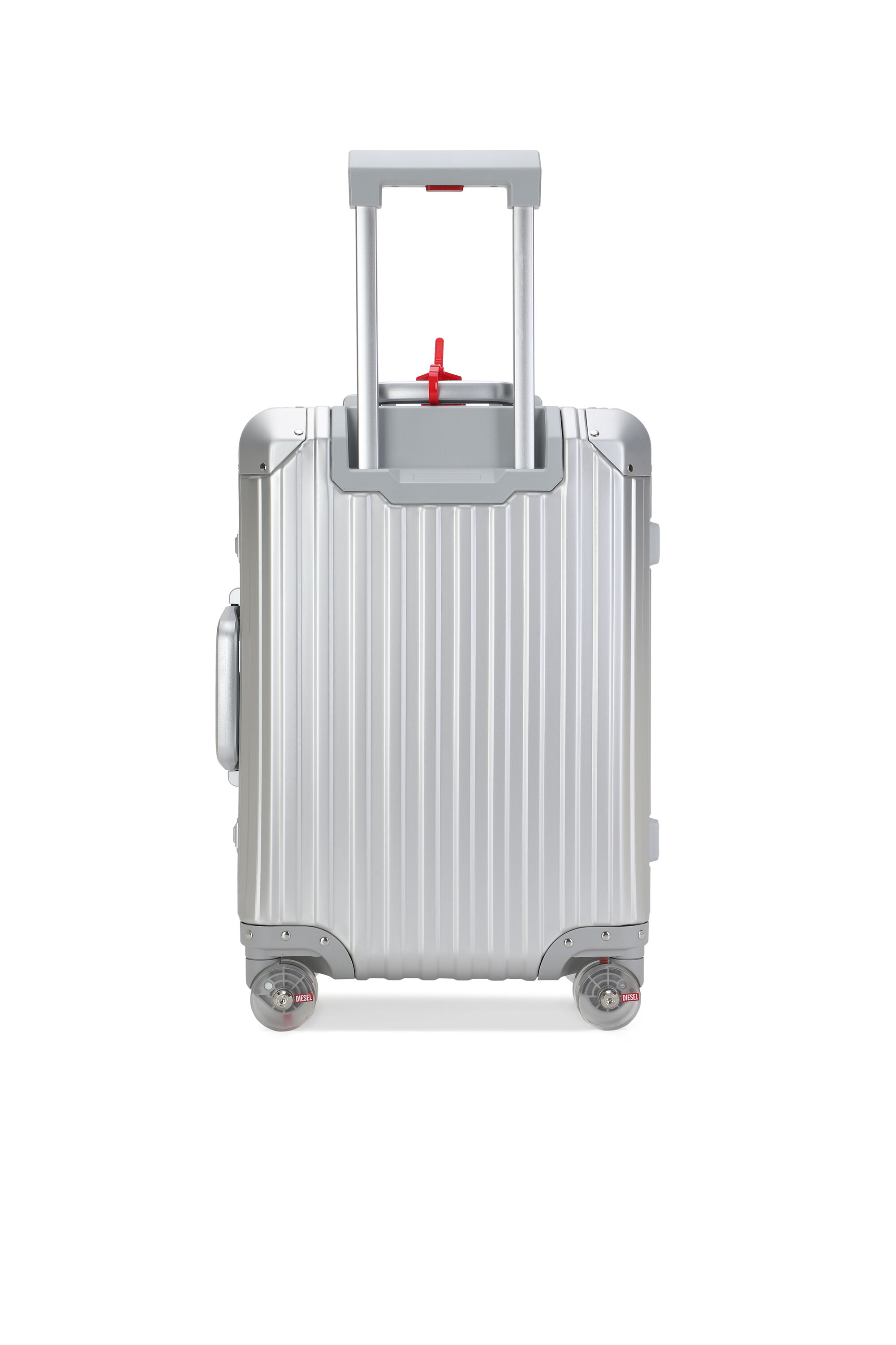 Diesel - DIESEL ALUMINUM TROLLEY- DSL002, Unisex's Aluminum suitcase size S in Silver - 2
