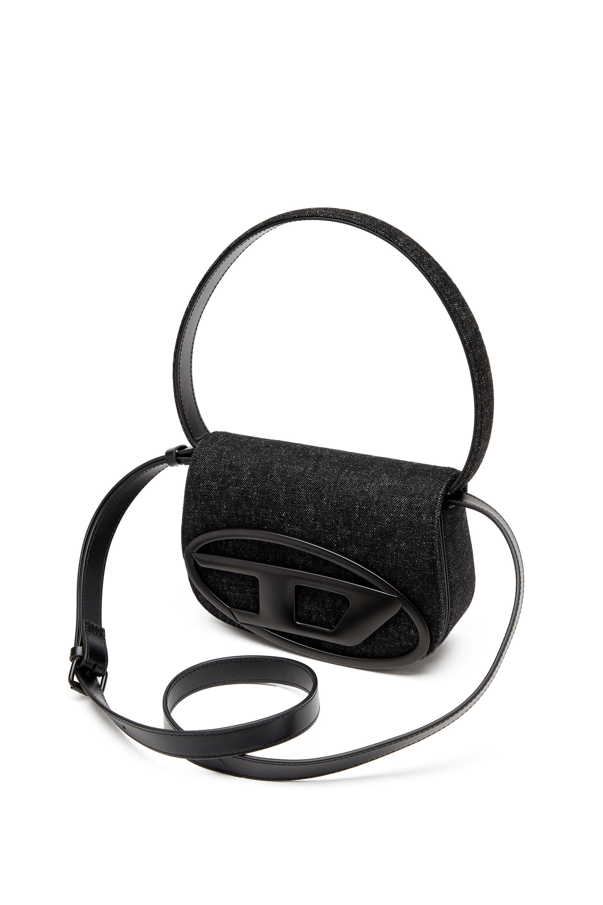 DIESEL 1DR POD shoulder BAG ショルダーバッグ Women's 1DR-Iconic shoulder bag in washed denim | Black | Diesel