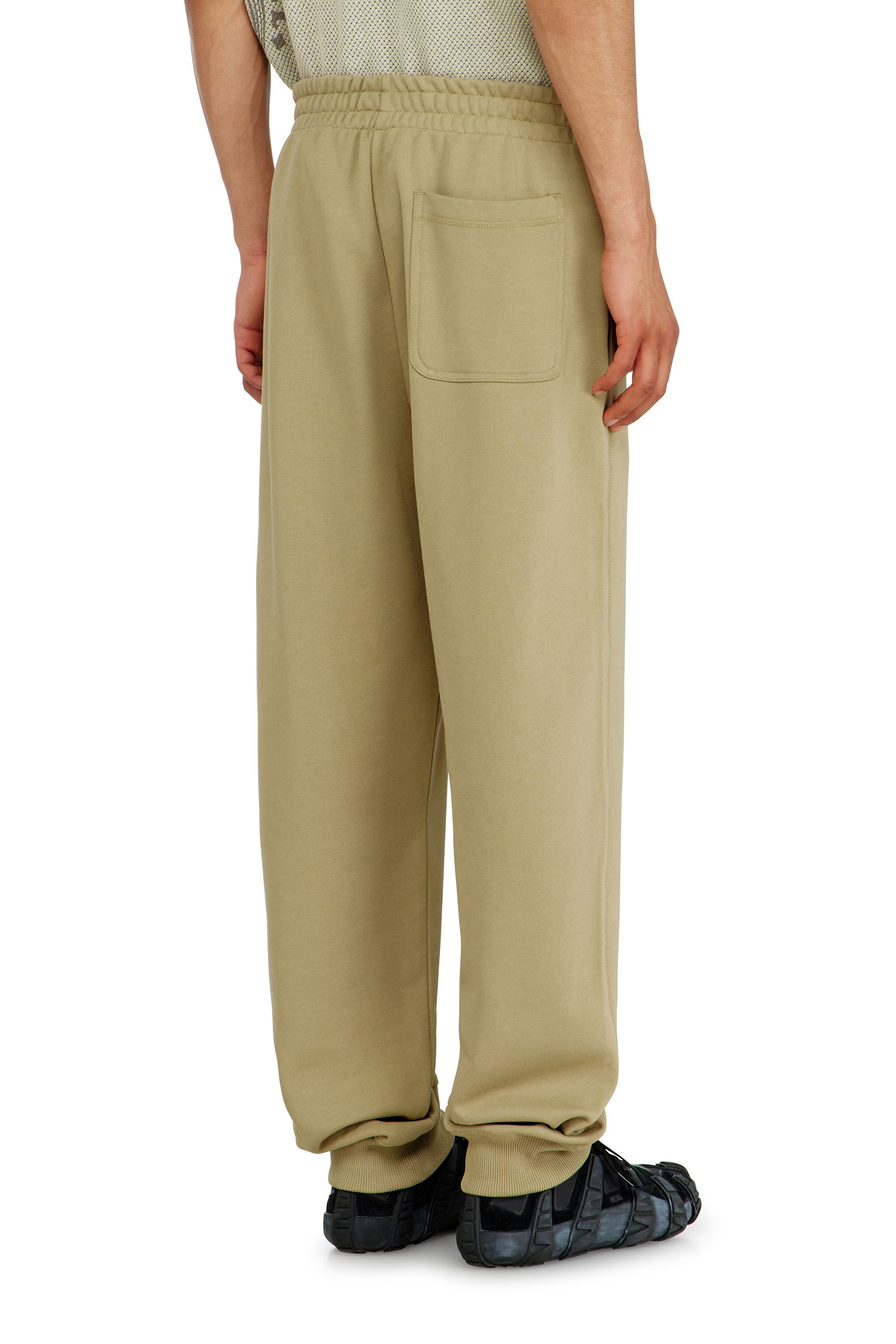Diesel - P-MARKY-IOD, Man's Cotton pants with metallic Oval D in Beige - 4