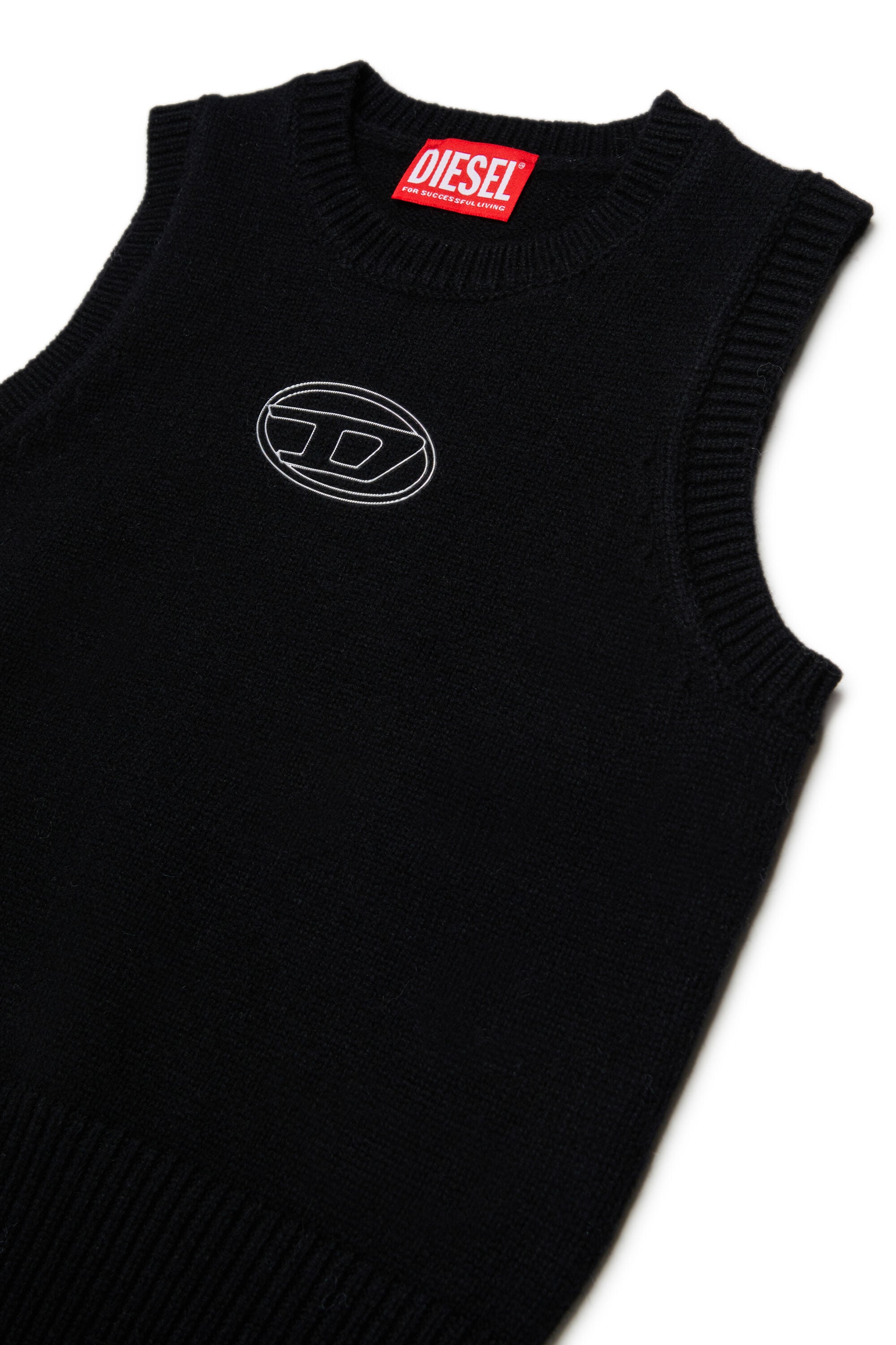 Diesel - KIMKY, Woman's Cashmere-enriched knit vest in Black - 3