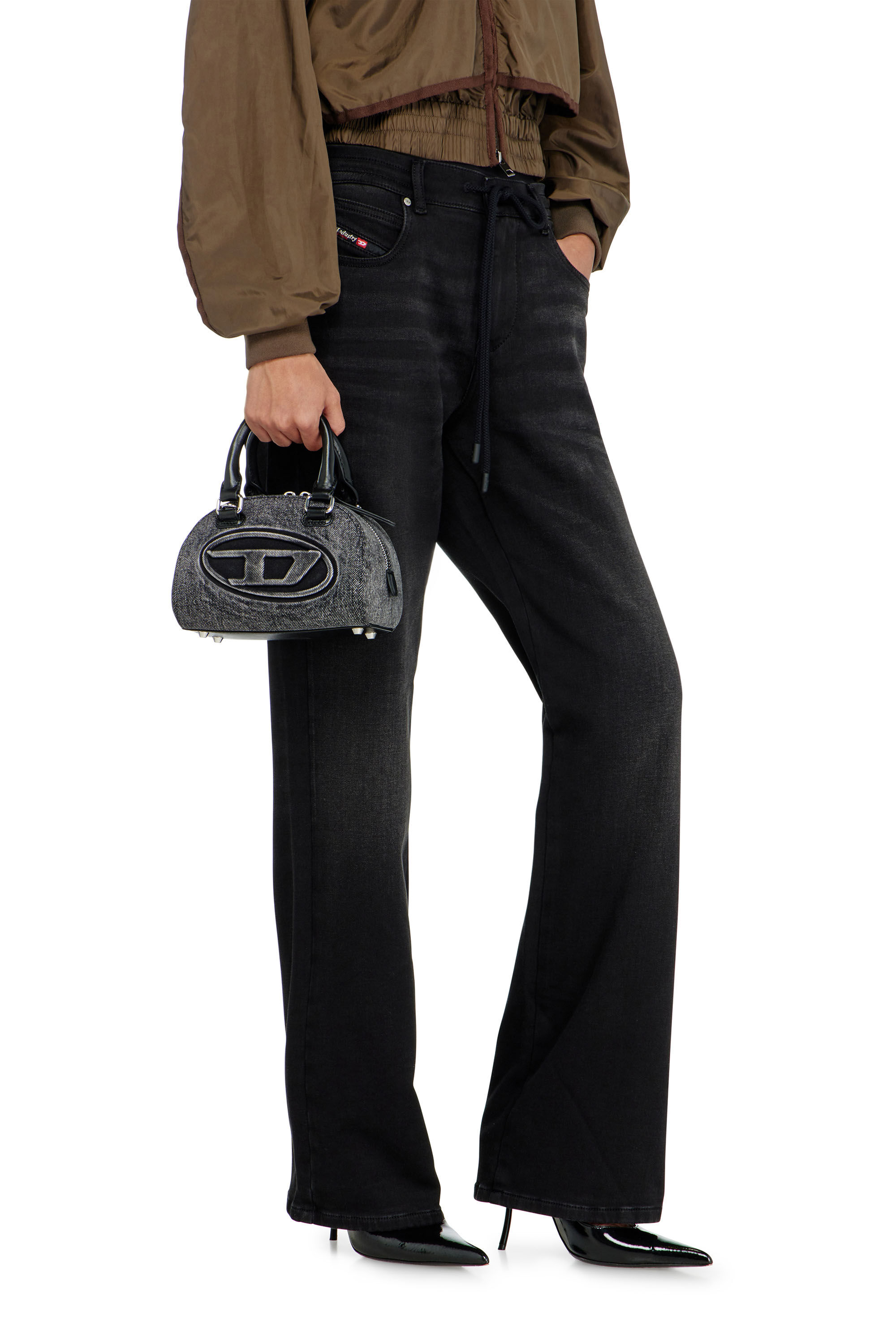 Diesel - Woman's Regular 2071 D-Meel Joggjeans&reg; 09P90, Black/Dark grey - 5