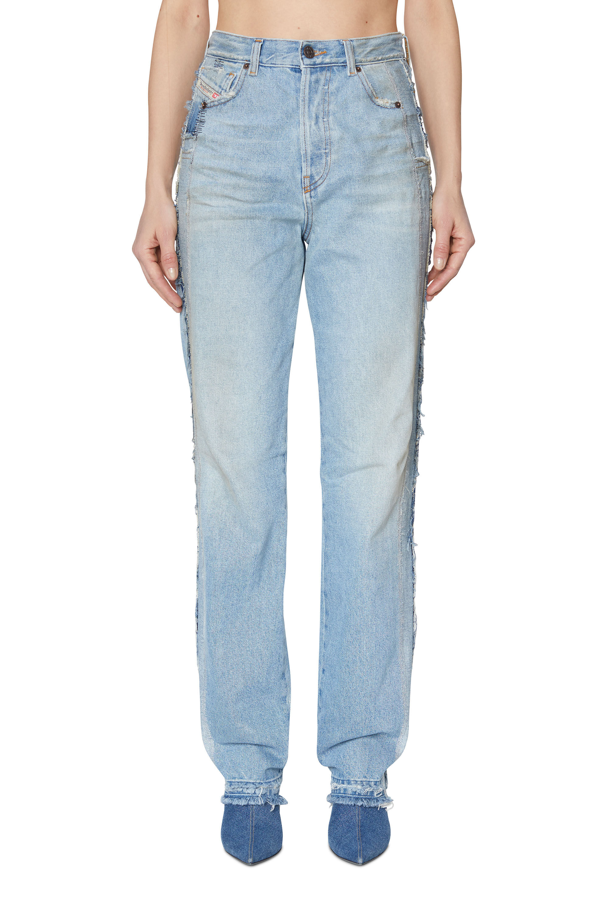 Diesel - 1956 D-Tulip 09E24 Straight Jeans, Medium blue - Image 3