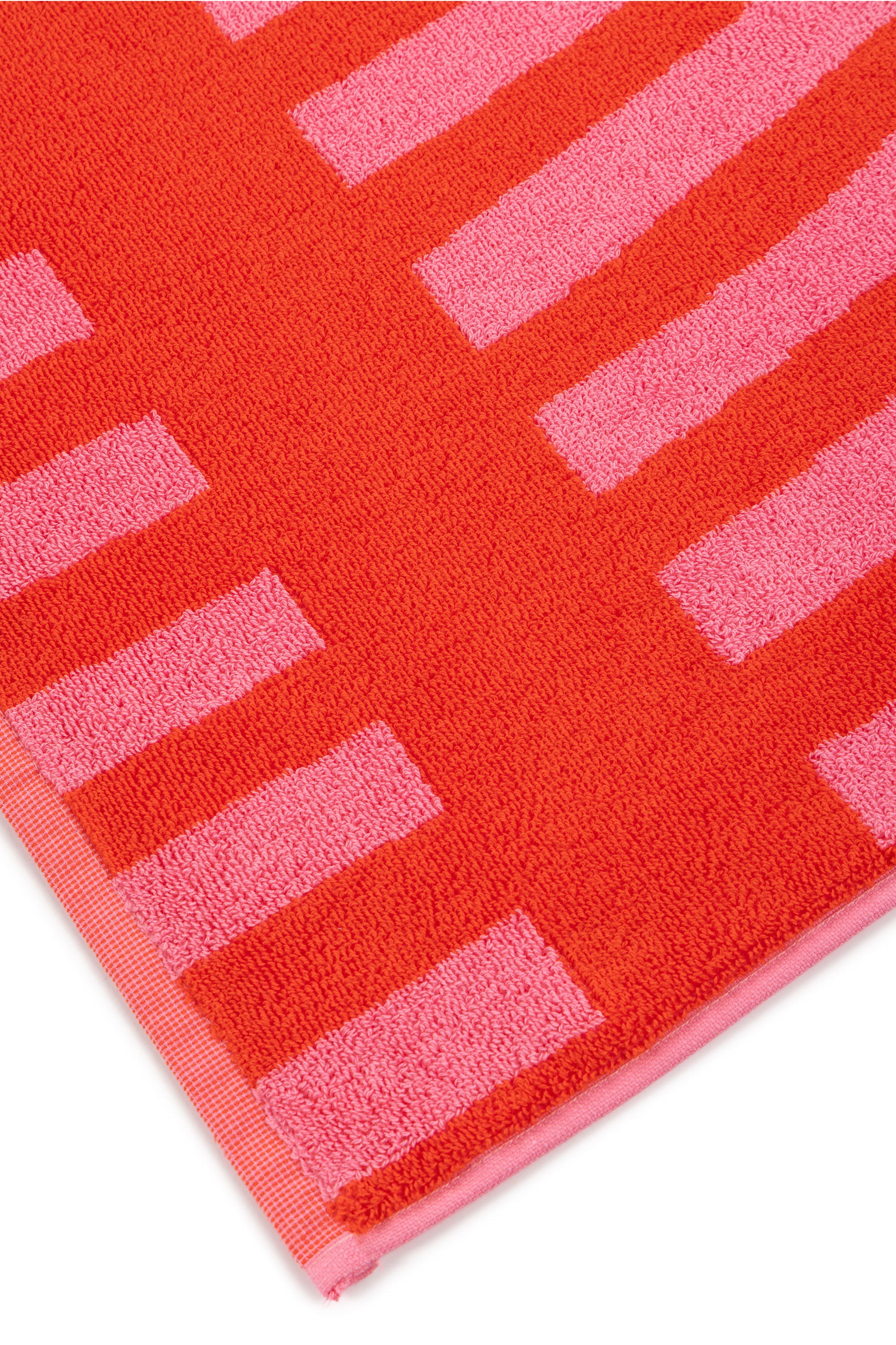 Diesel - 1018163  STRIPES PINK/RED TOWEL, Unisex's Terry towel 100x180 cm in Red - 2
