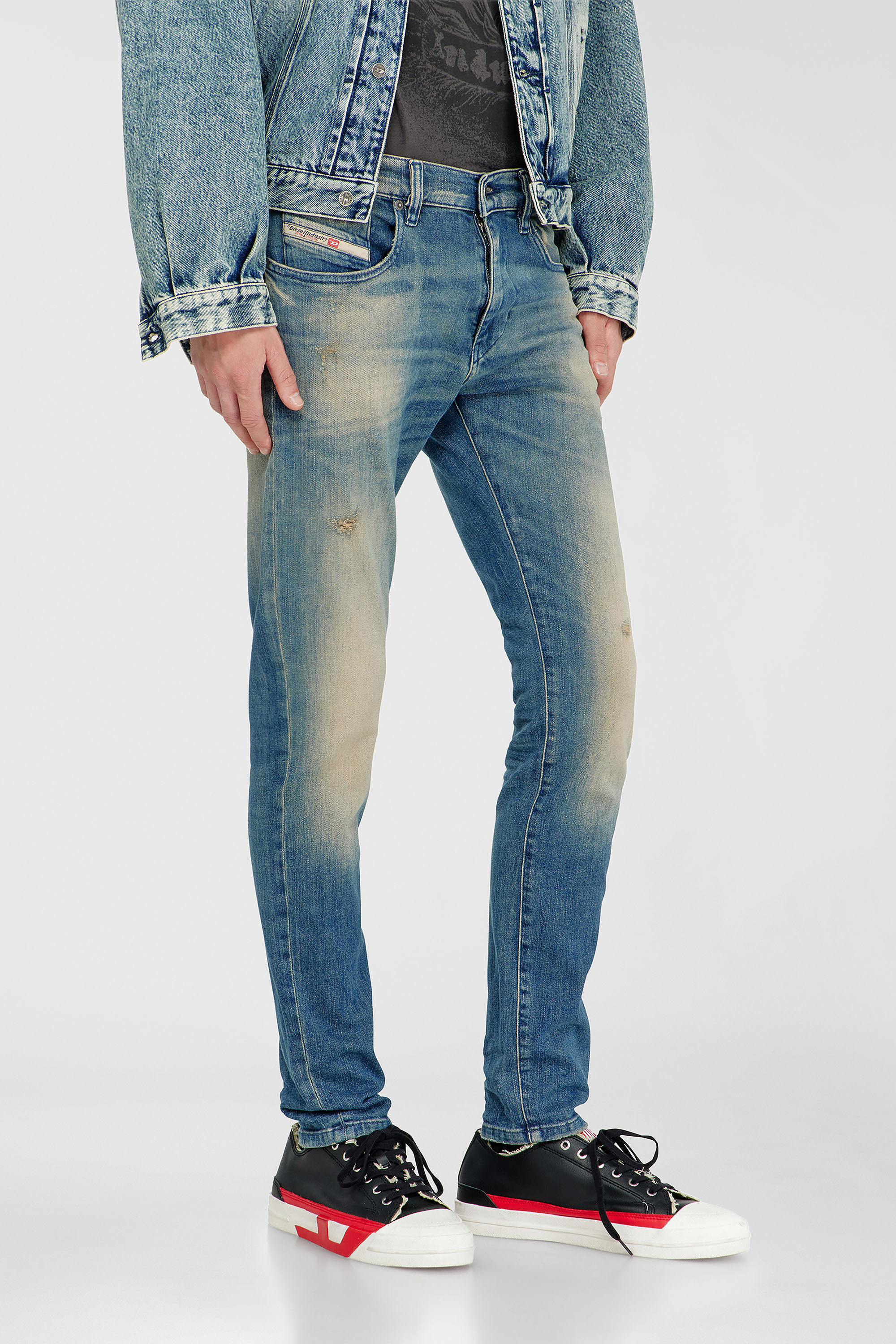 Diesel - Man's Slim Jeans 2019 D-Strukt 0KBBW, Medium blue - 7