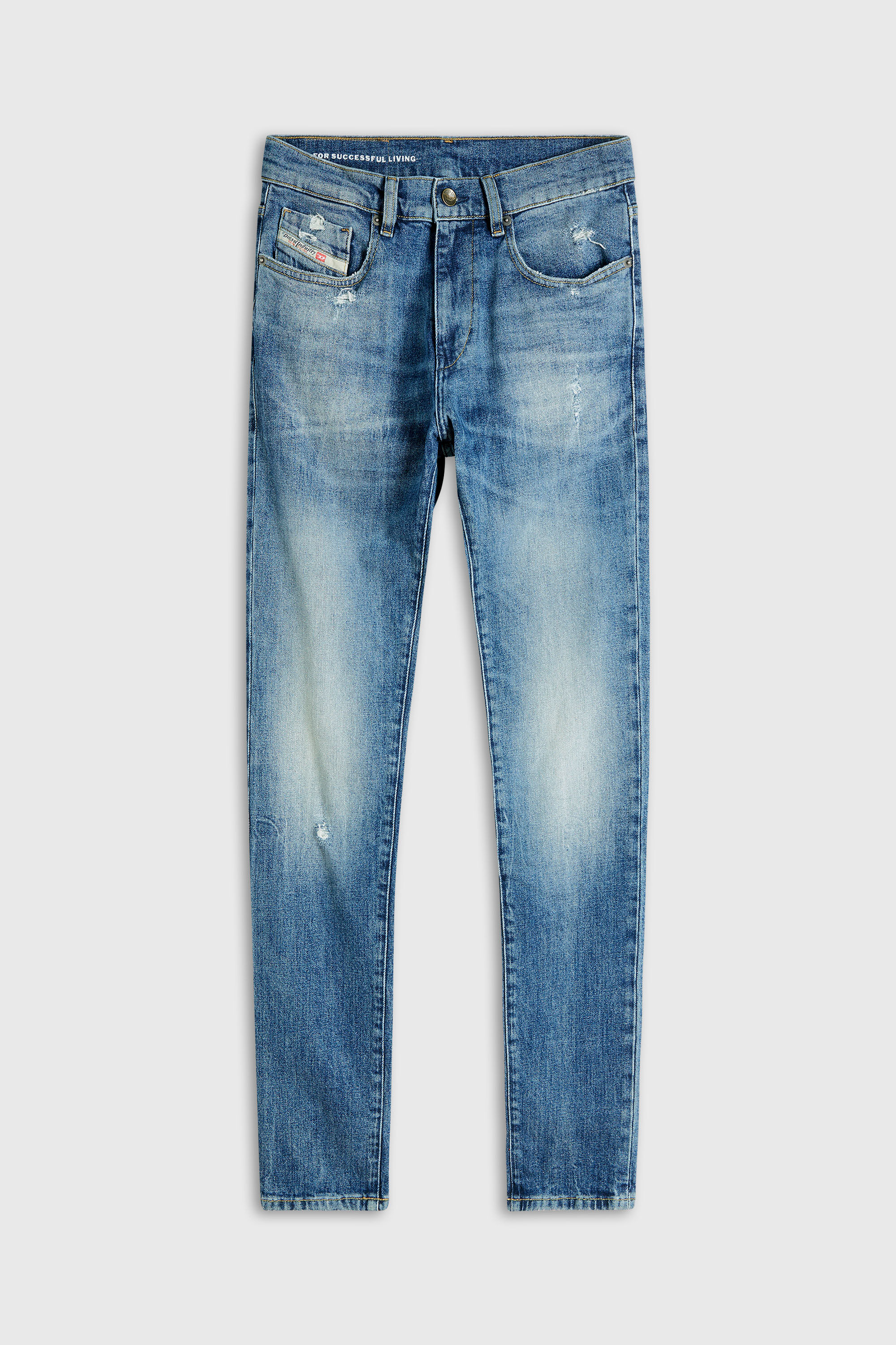 Diesel - Man's Slim Jeans 2019 D-Strukt 0KICR, Medium blue - 6