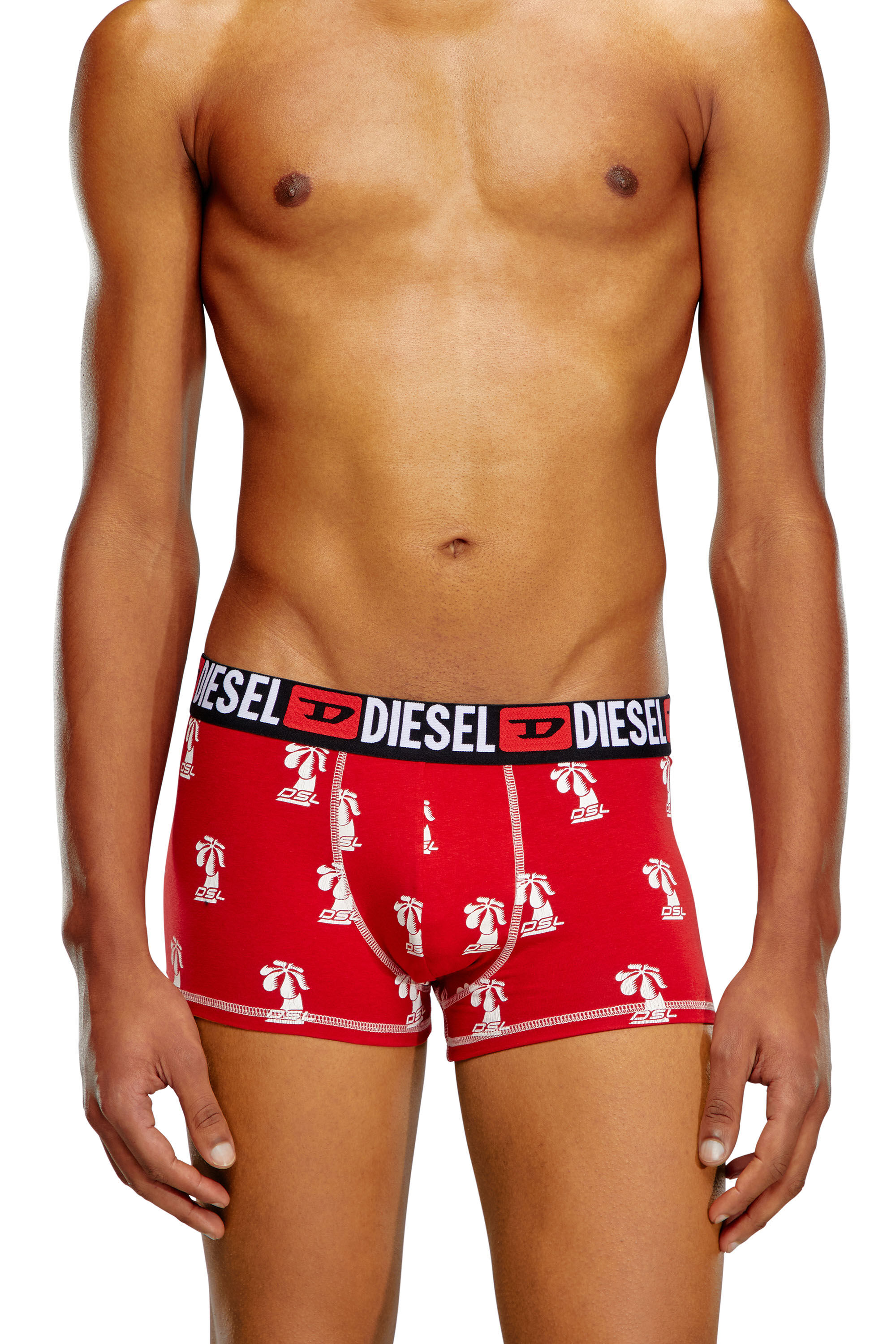 Diesel - UMBX-DAMIEN, Man Printed boxer briefs in Red - Image 3