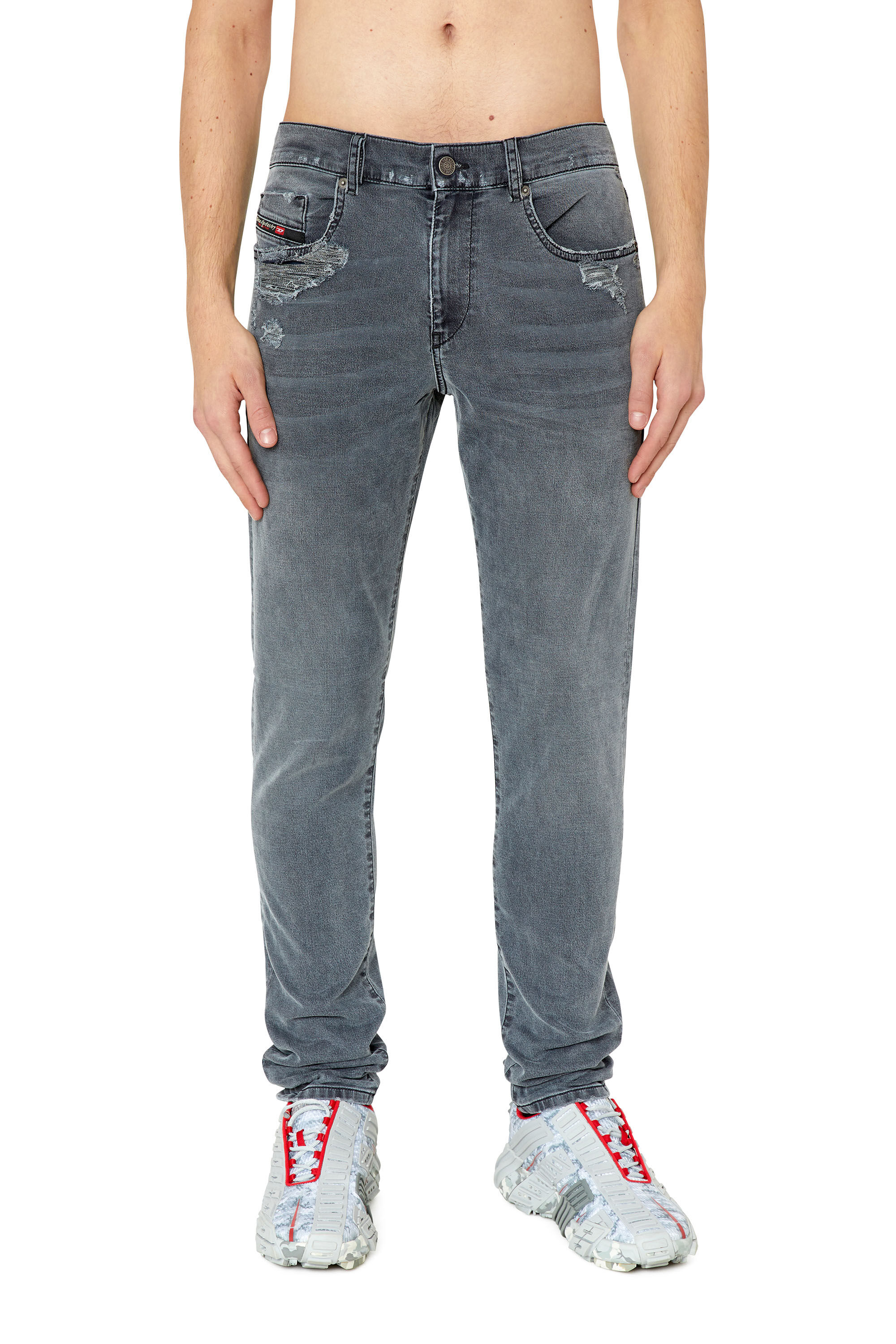 Diesel - D-Strukt JoggJeans® 068CN Slim, Black/Dark grey - Image 3