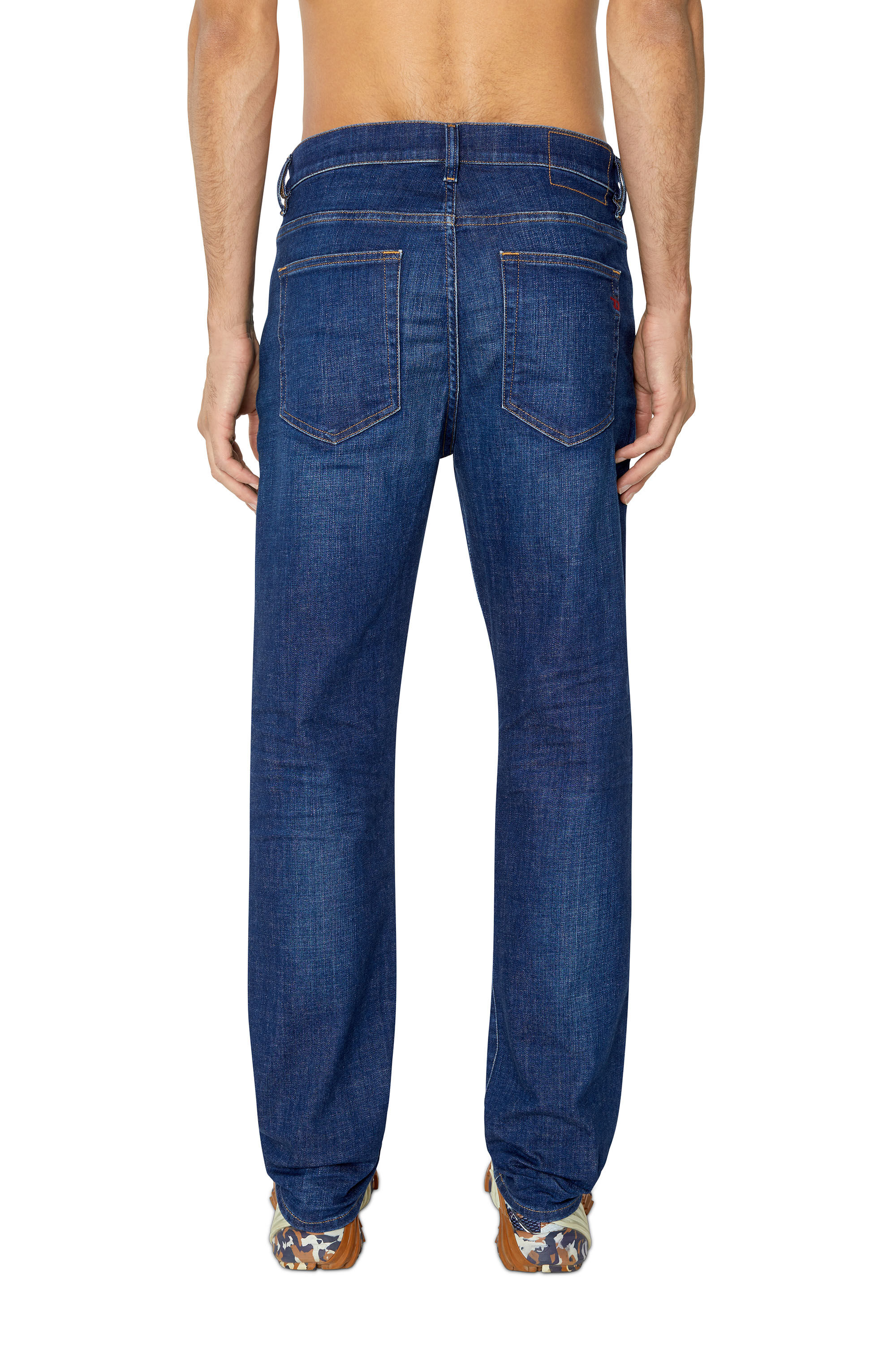Diesel - 2020 D-Viker 09D45 Straight Jeans, Dark Blue - Image 4