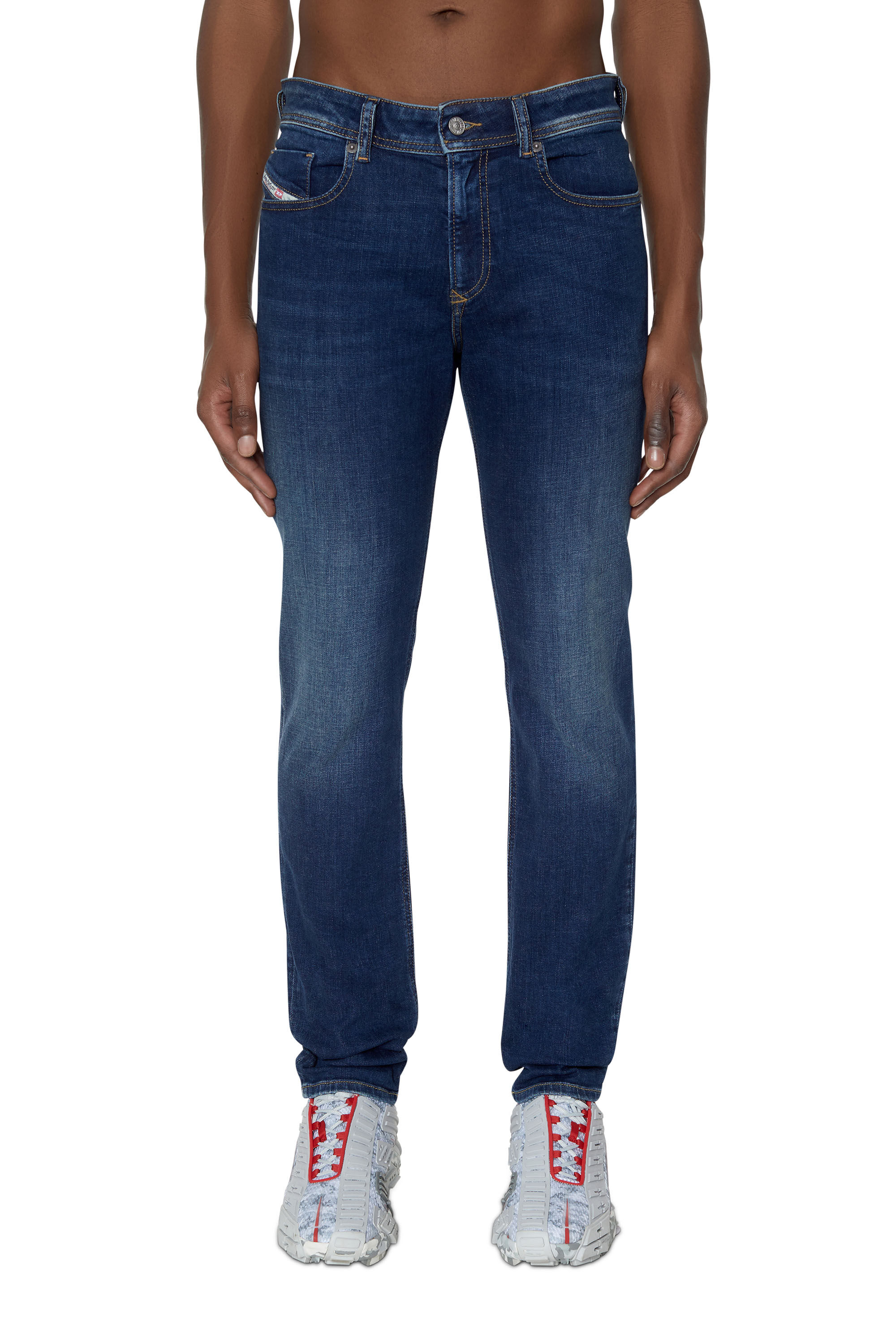 Diesel - 1979 Sleenker 09D43 Skinny Jeans, Dark Blue - Image 3