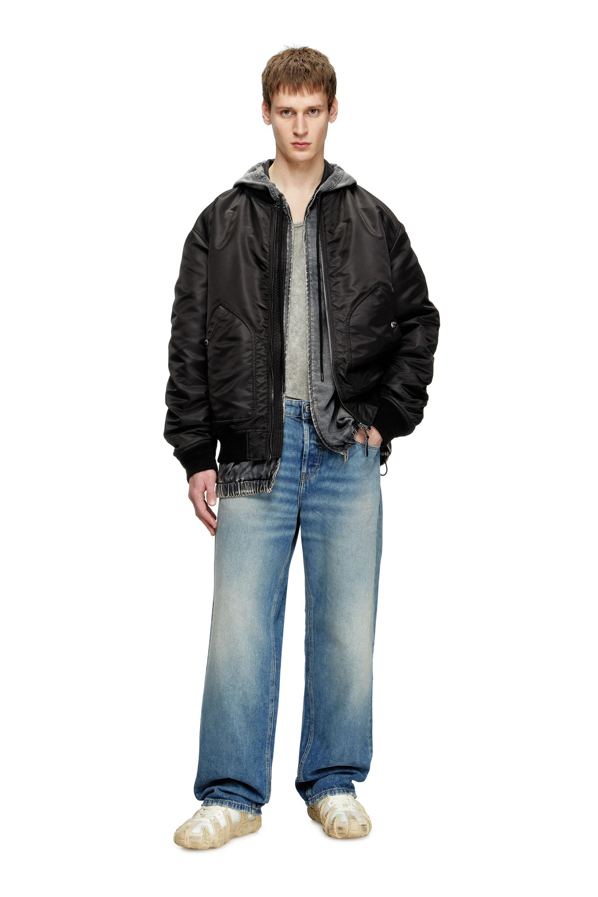Diesel - Man's Relaxed Jeans 2001 D-Macro 0DBEB, Medium blue - 1