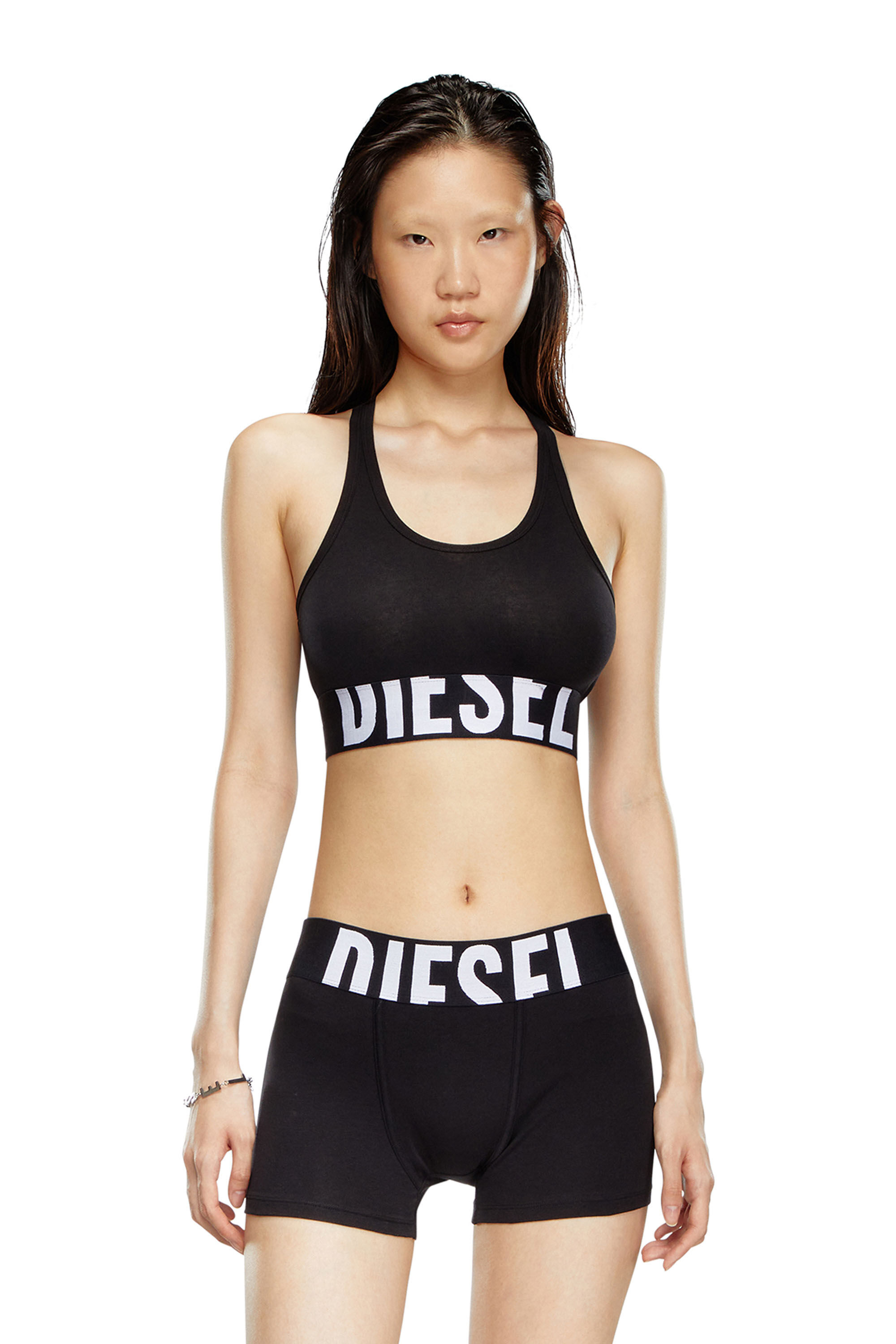 Diesel - UFSB-COTTON-RACE-BRALETTE-XL, Black - Image 3