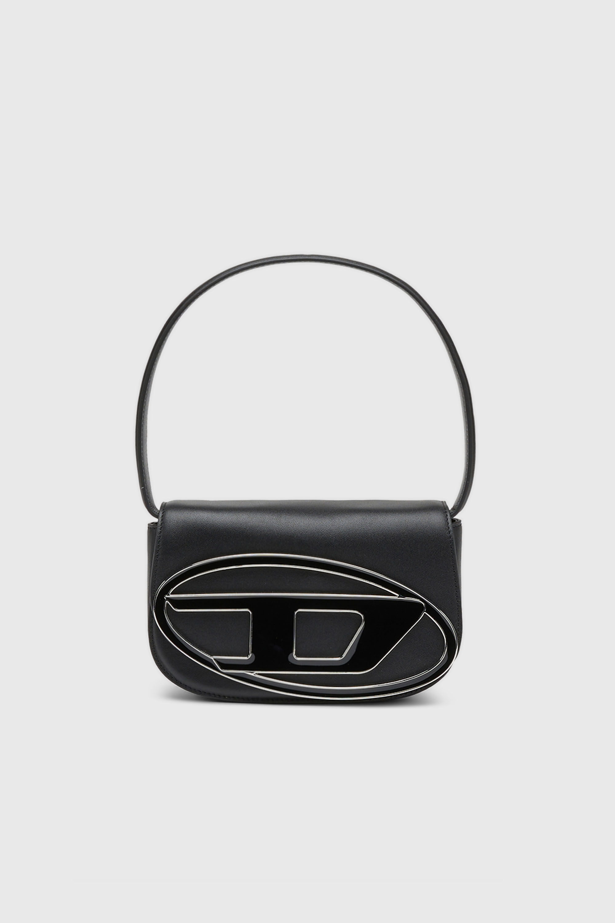 Diesel - 1DR, Woman's 1DR-Iconic shoulder bag in nappa leather in Black - 2