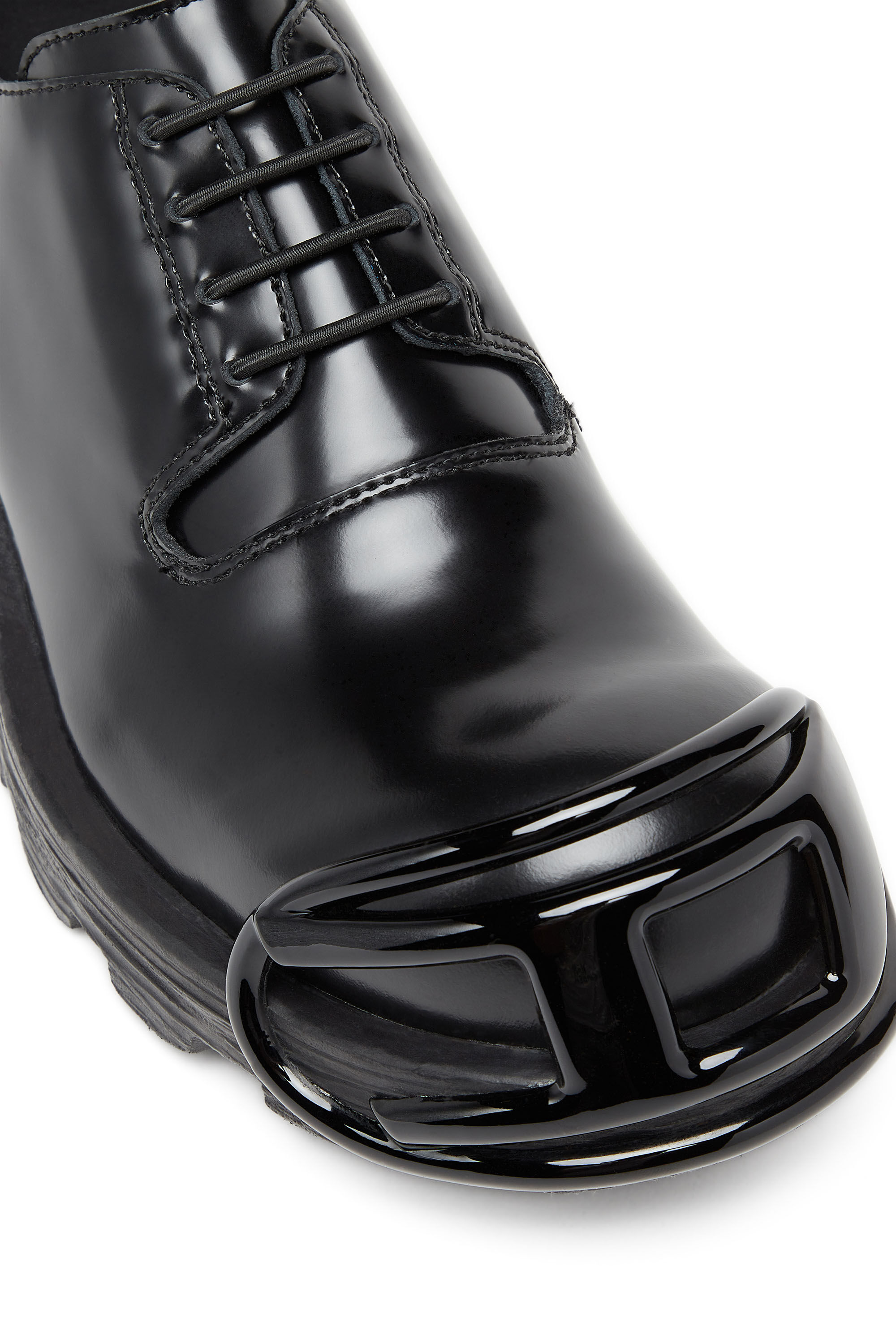 トップス 60s Manhattan DURA-SMOOTH S/S Open Men's D-Hammer-Leather lace-up shoes with oval D toe cap