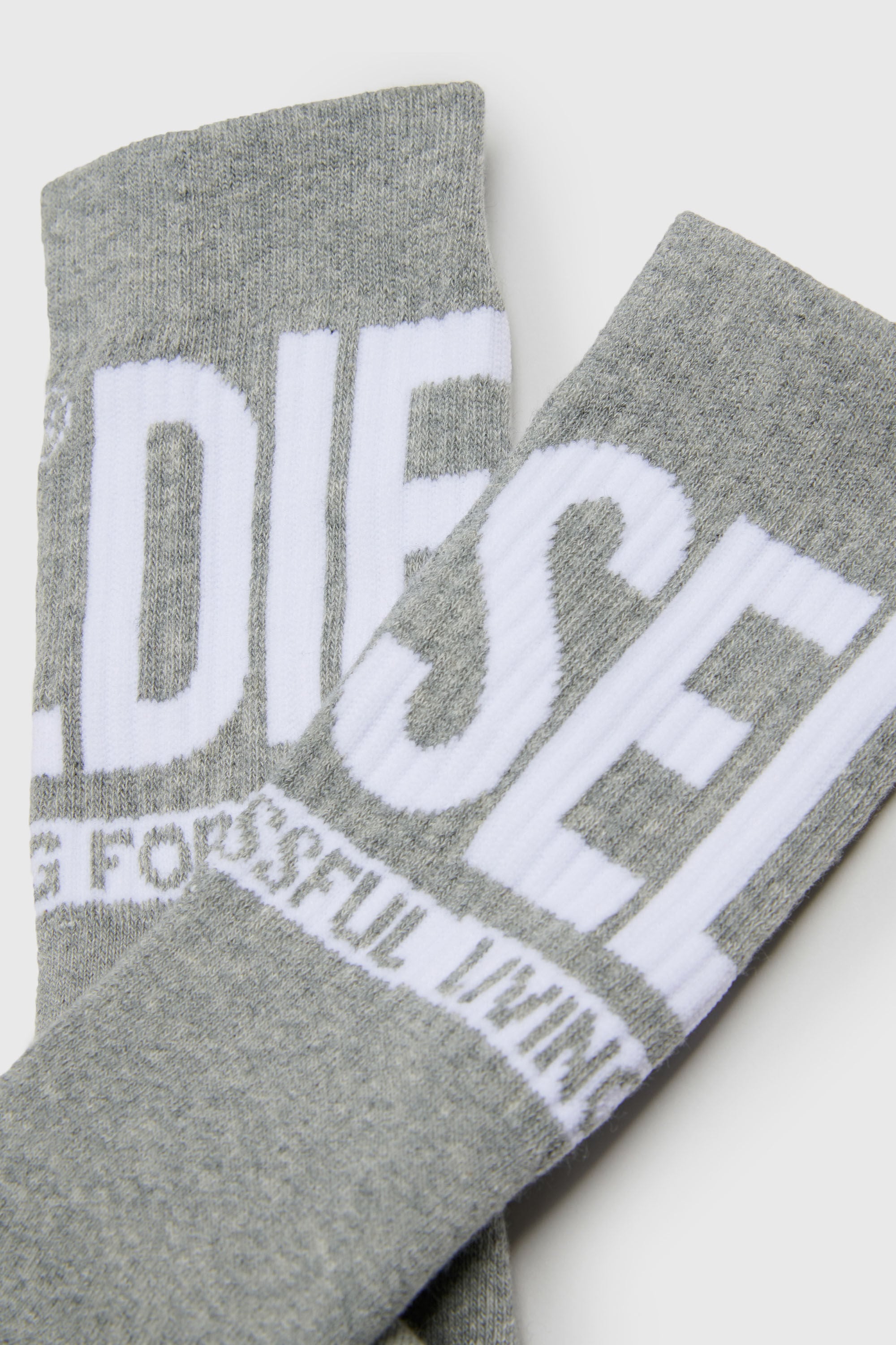 Diesel - SKM-ZRAYBIPACK, Man's Two-pack of socks with logo in Black - 3