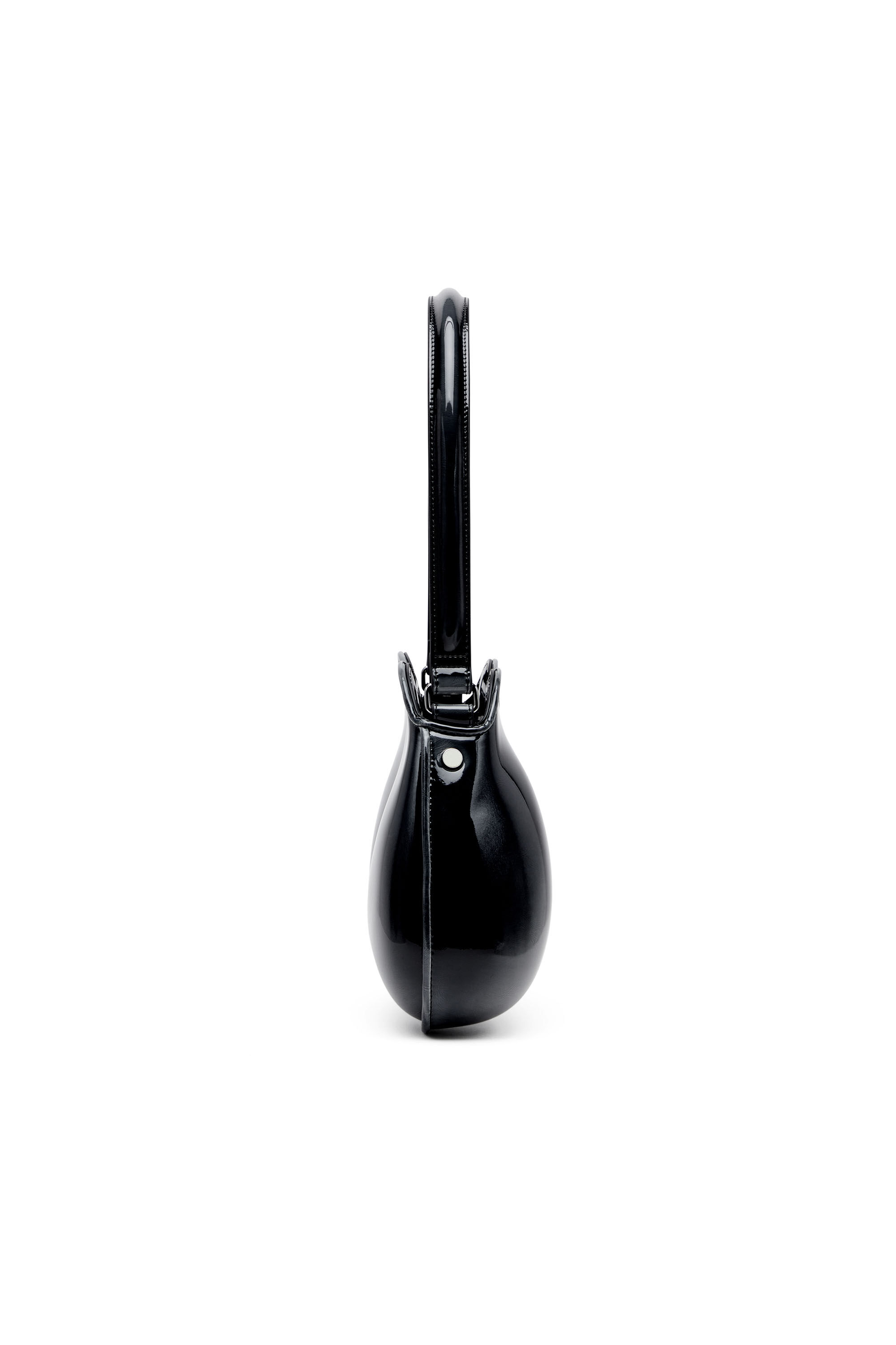 Diesel - DOUBLE-D SHOULDER, Woman's Double-D-Rigid shoulder bag in dégradé glossy PU in Black - 4