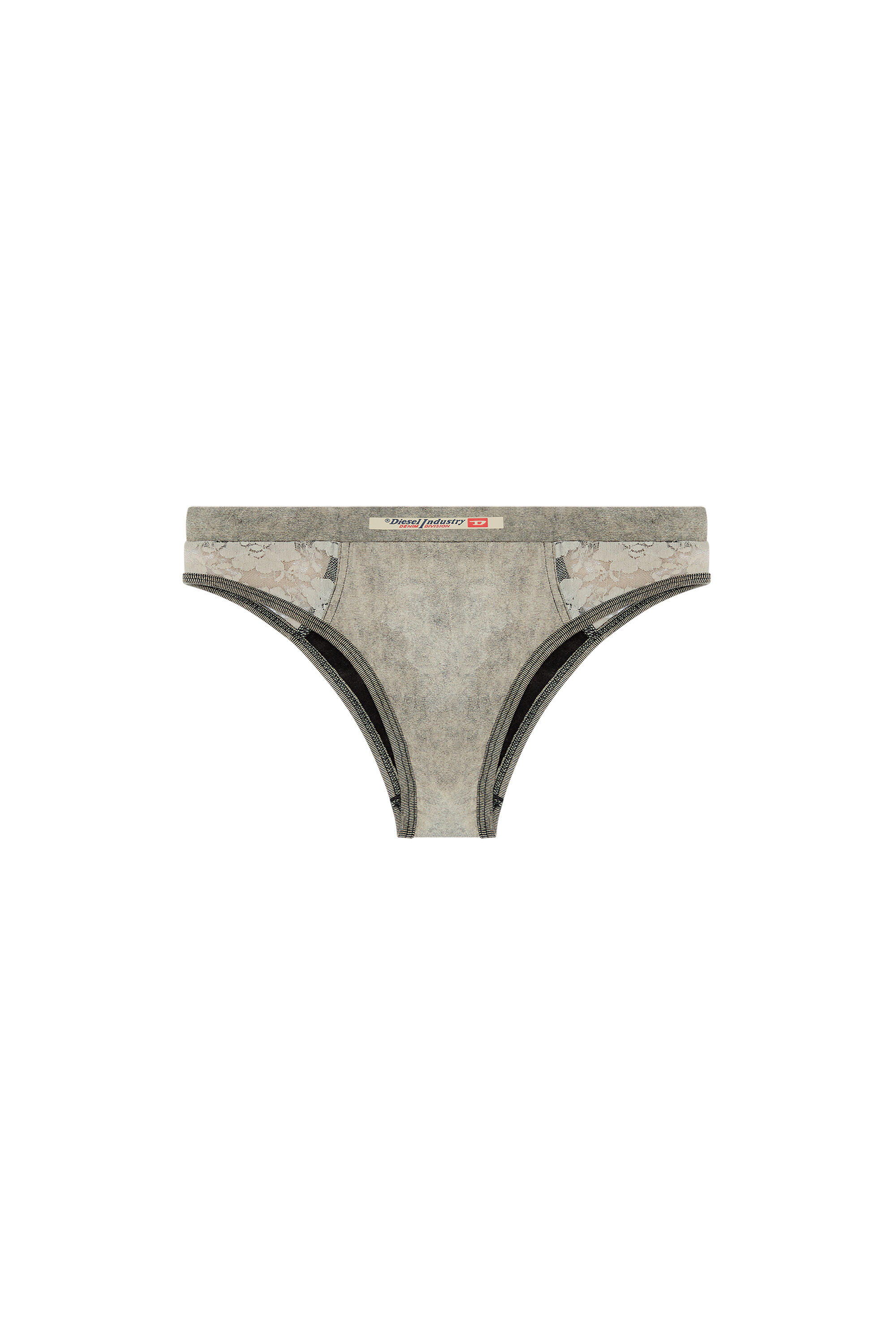 Diesel - UFPN-DENIM-LACE-BIKINI-BRIEF, Dark grey - Image 2