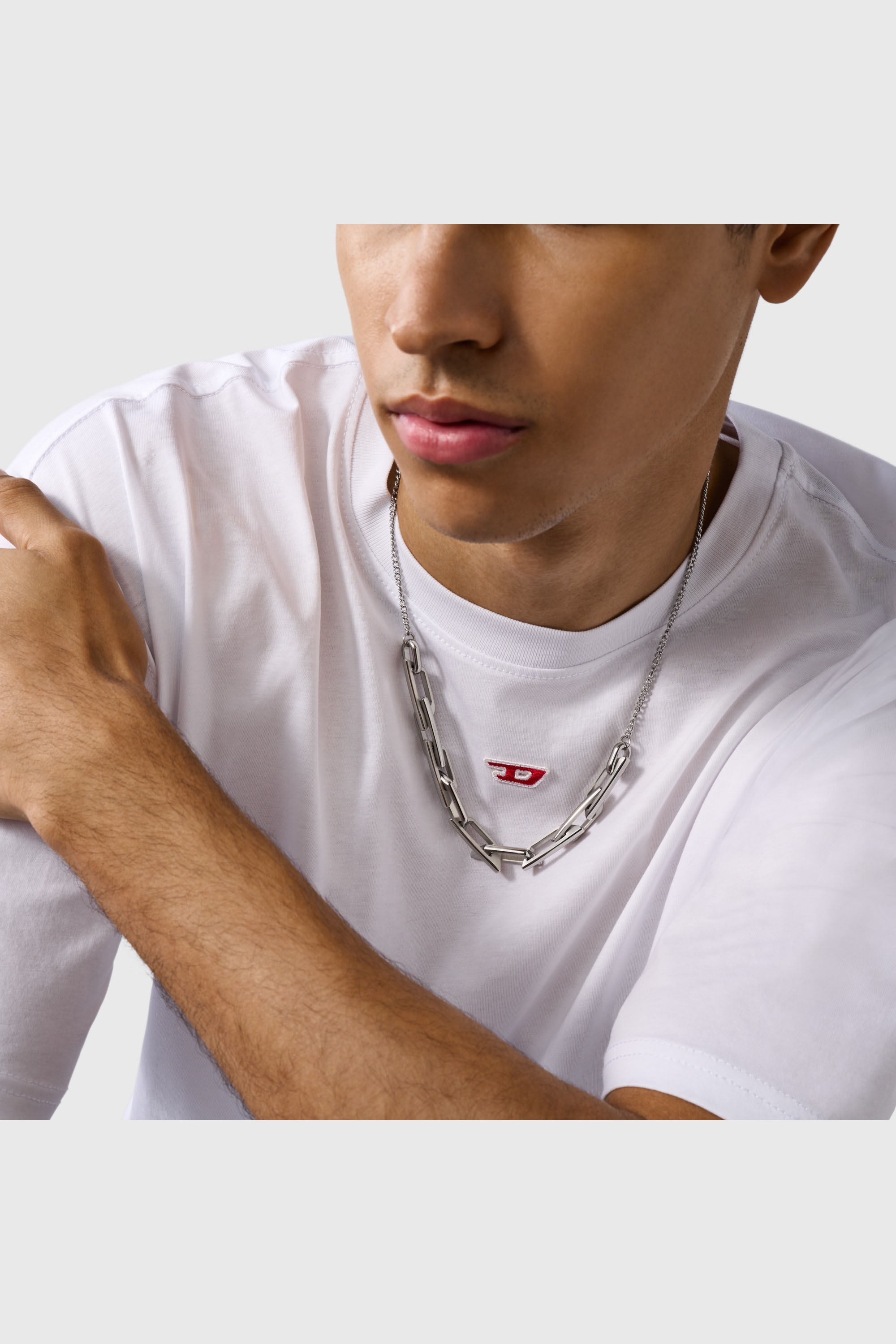 Diesel - DX1578040 JEWEL, Unisex's Stainless Steel Chain Necklace in Silver - 4