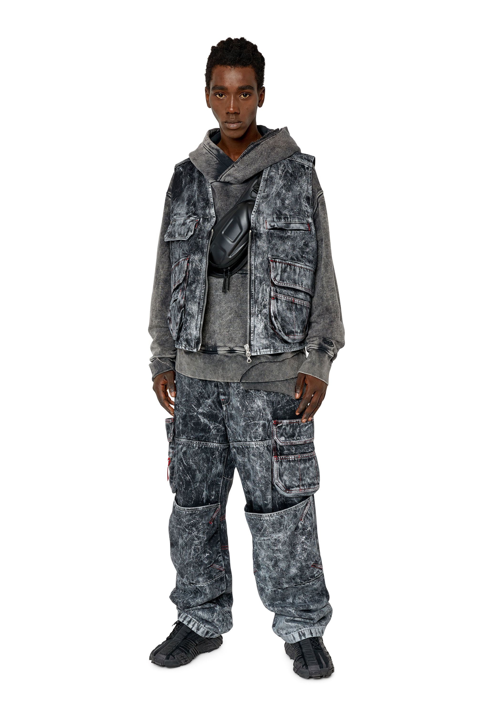 Diesel - D-SAMP, Black/Dark grey - Image 1