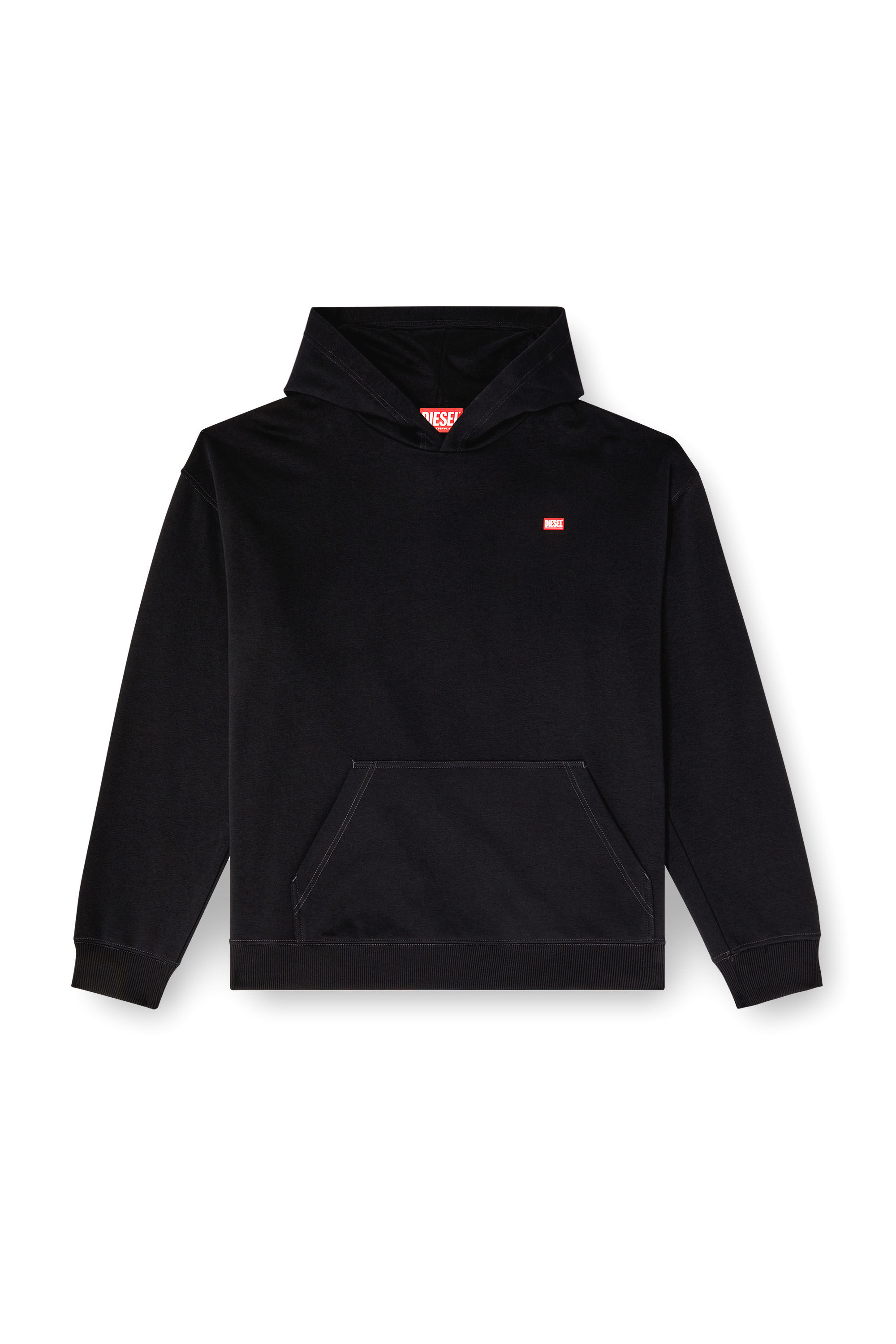 Diesel - S-BOXT-HOOD-R11, Man's Hoodie with runway set print in Black - 2