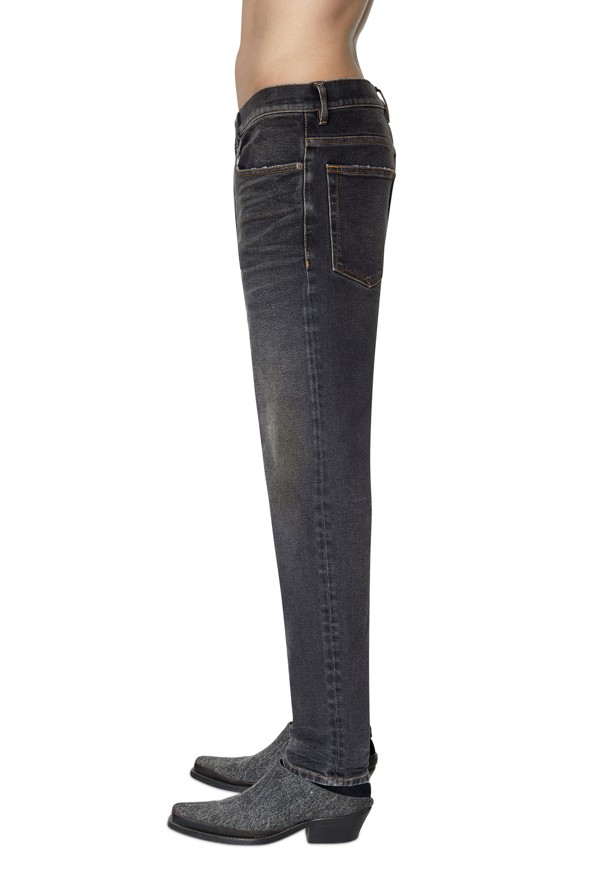 Diesel - 2005 D-Fining 09D66 Tapered Jeans, Black/Dark grey - Image 5