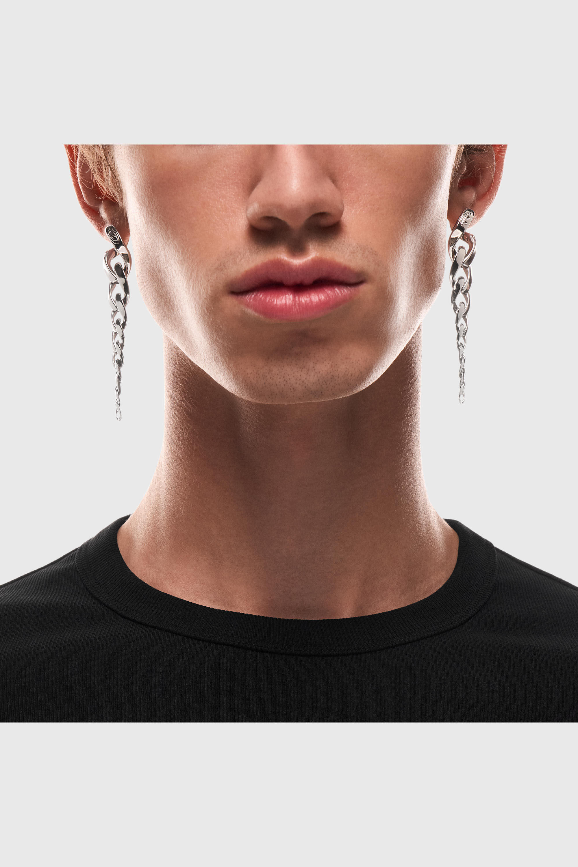 Diesel - DX1719040, Unisex's Stainless Steel Drop Earrings in Silver - 4