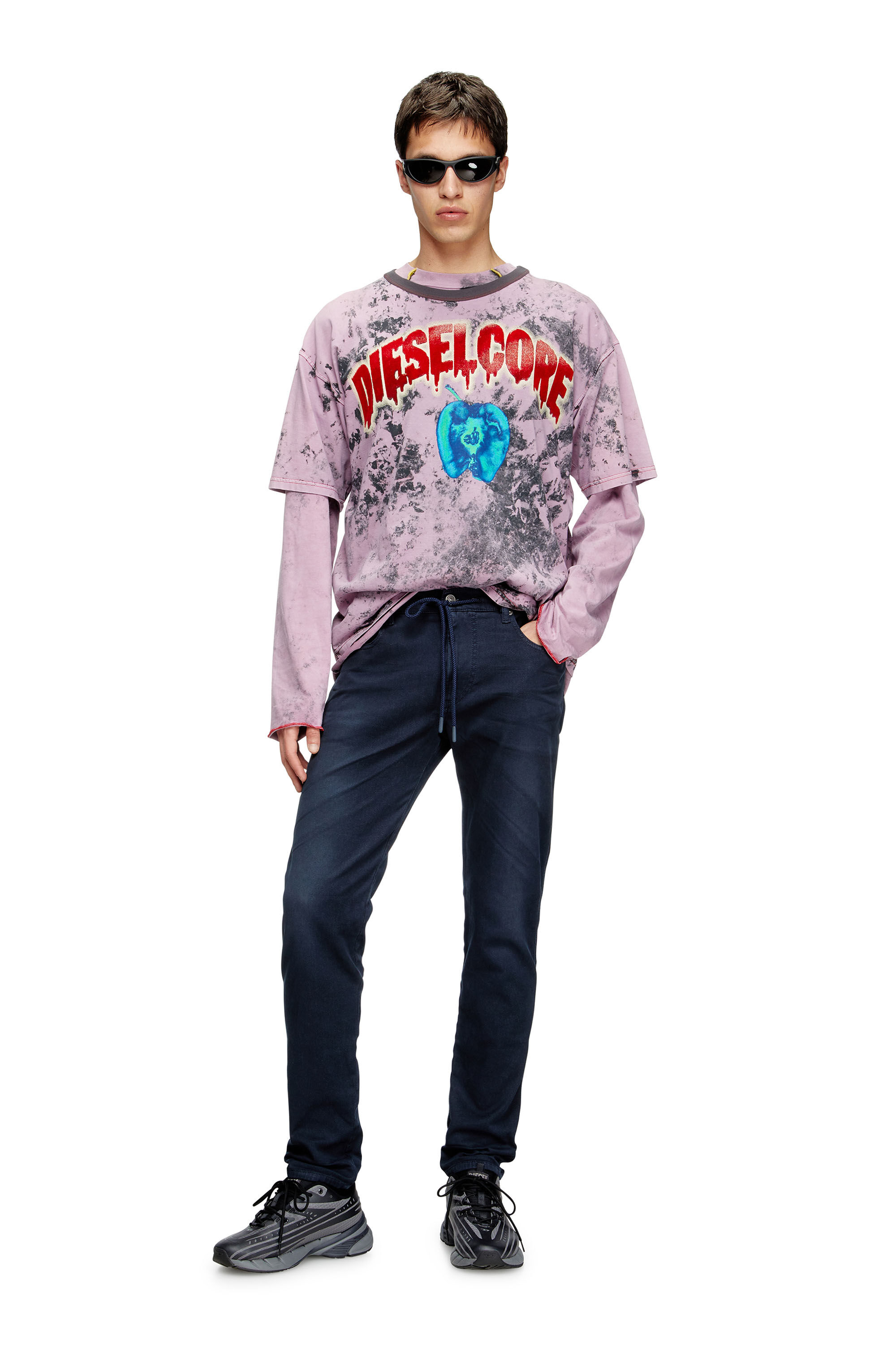 Diesel - Man's Slim 2060 D-Strukt Joggjeans® 0670M, Blue - 1