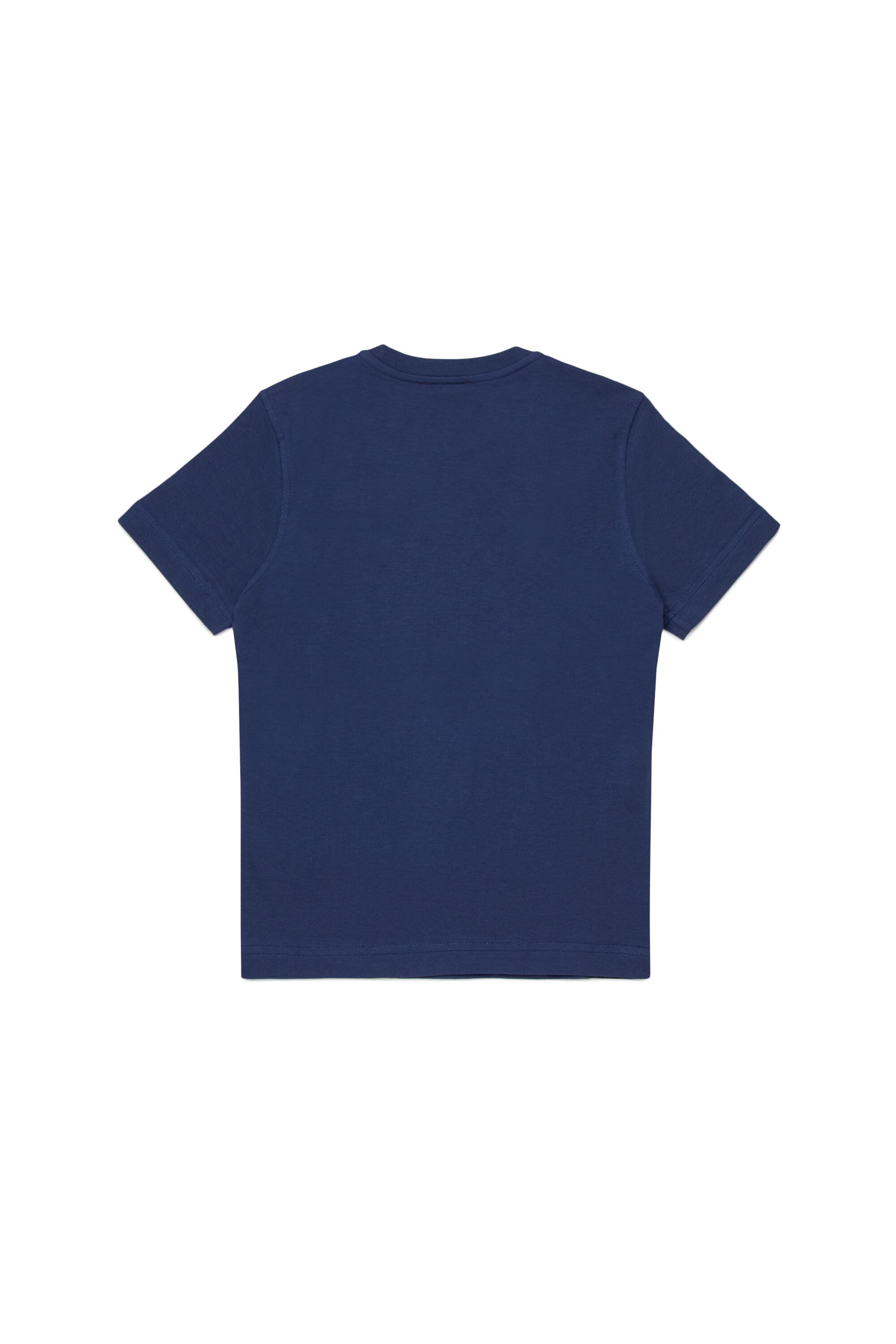Diesel - TADJUSTK14, Man's Cotton T-shirt with printed logo in Blue - 2