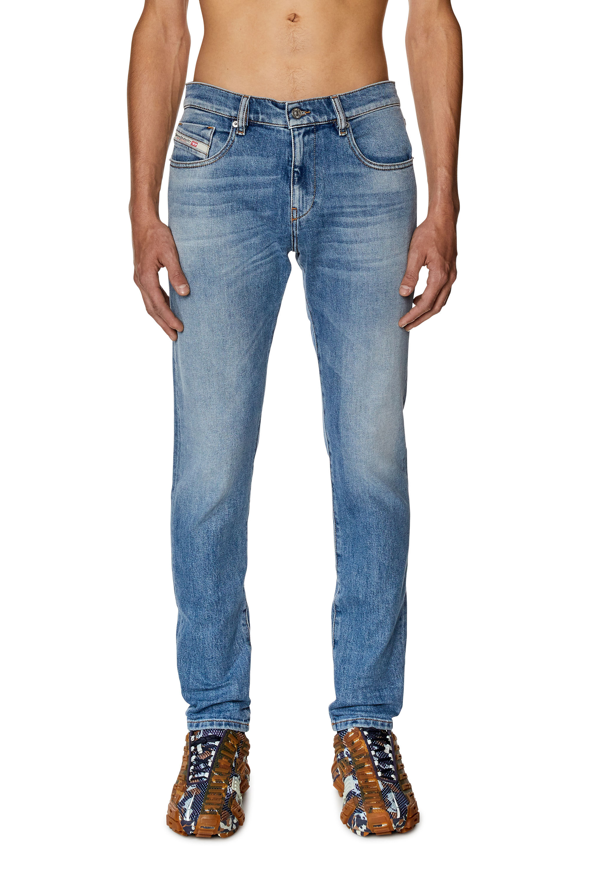 Diesel - Slim Jeans 2019 D-Strukt 09F81, Medium blue - Image 3