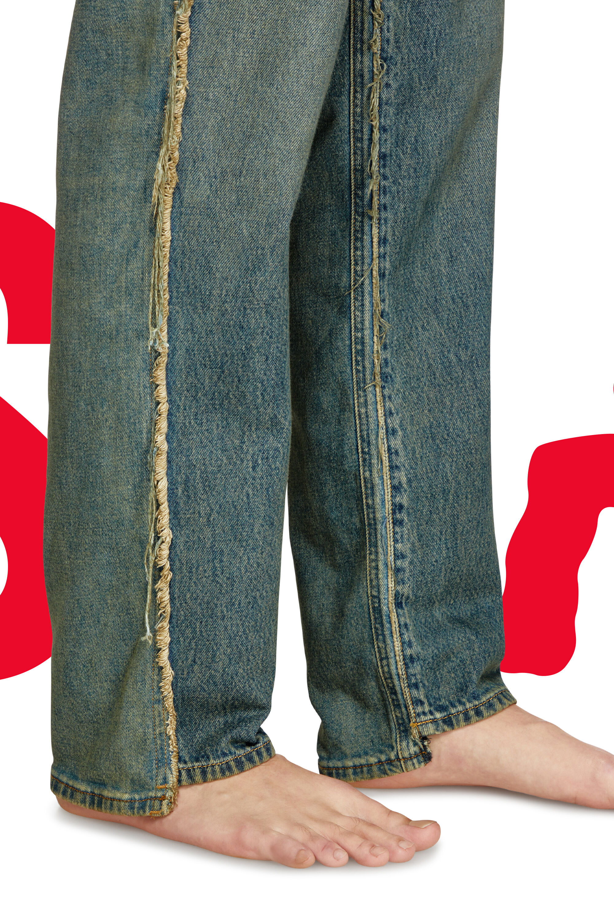 Diesel - Man's Regular Jeans Dieseloves 03 09M98, Dark Blue - 5