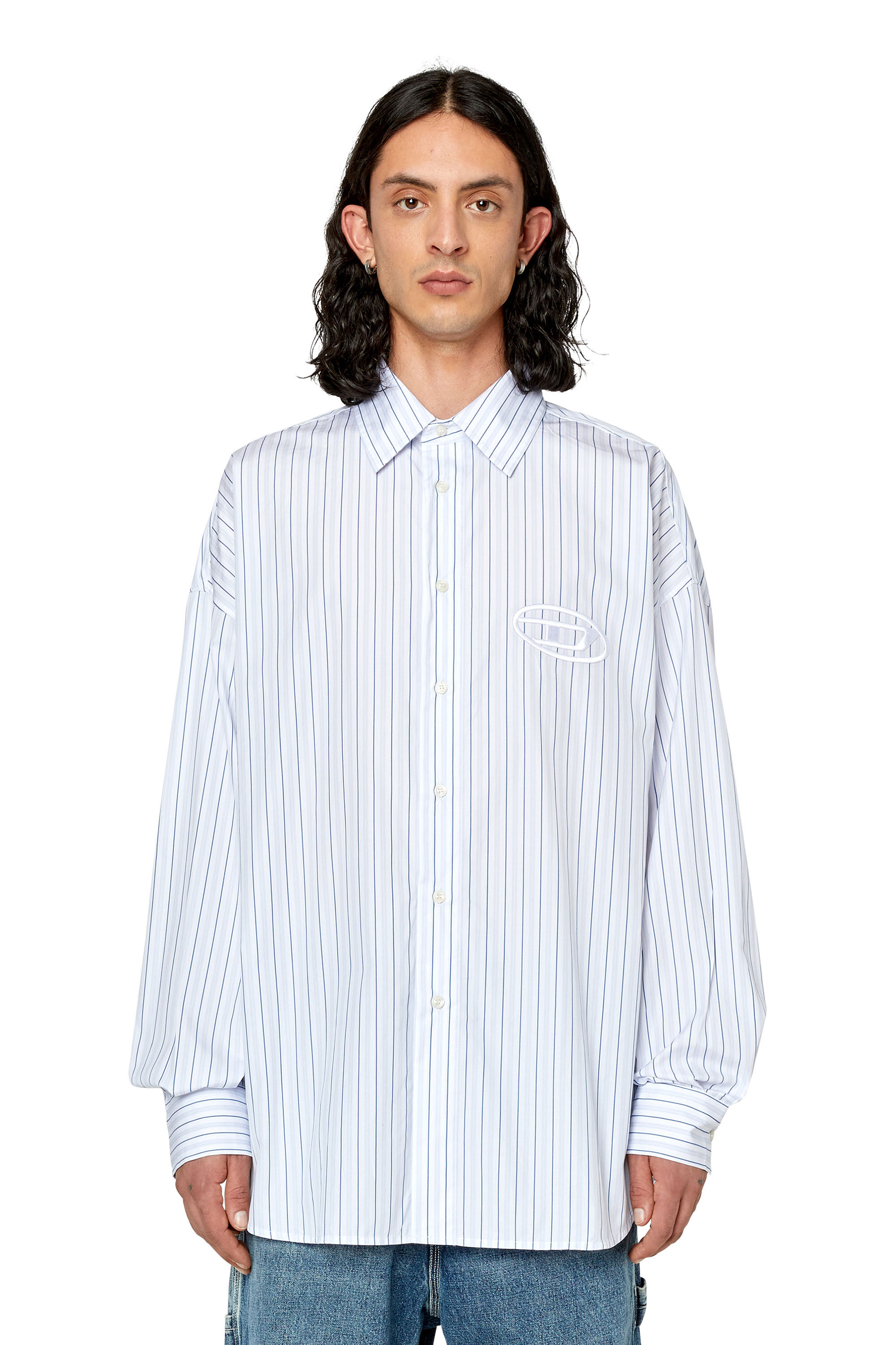 Diesel - S-DOUBLY-STRIPE, Blue/White - Image 3