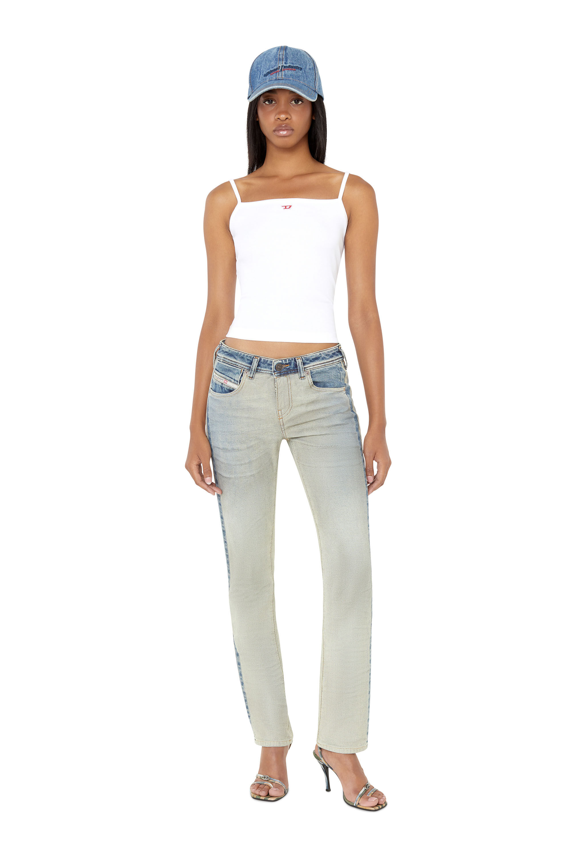 Diesel - 2002 09E20 Straight Jeans, Medium blue - Image 1
