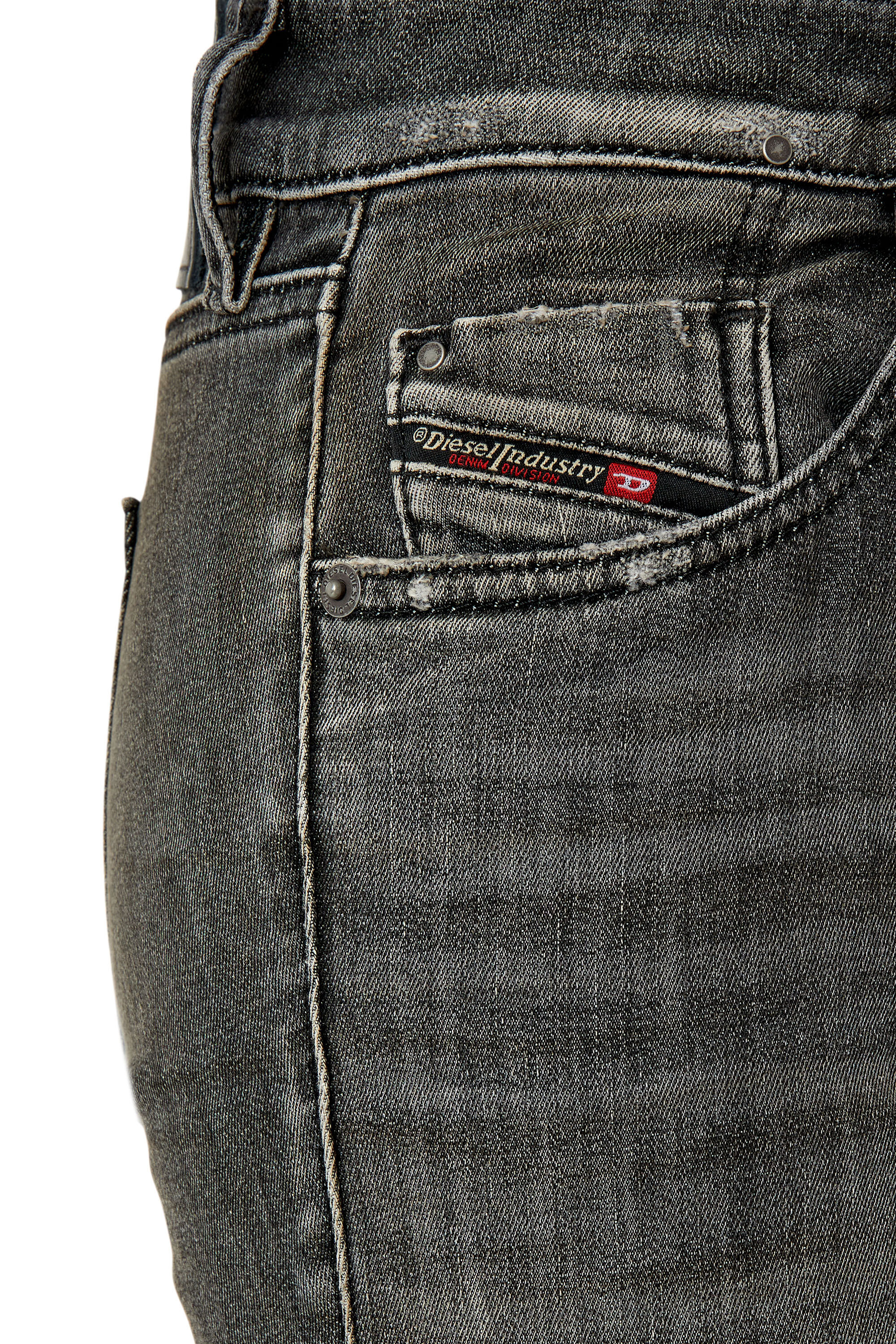 Diesel - D-Ollies JoggJeans® 09F01 Slim, Black/Dark grey - Image 5