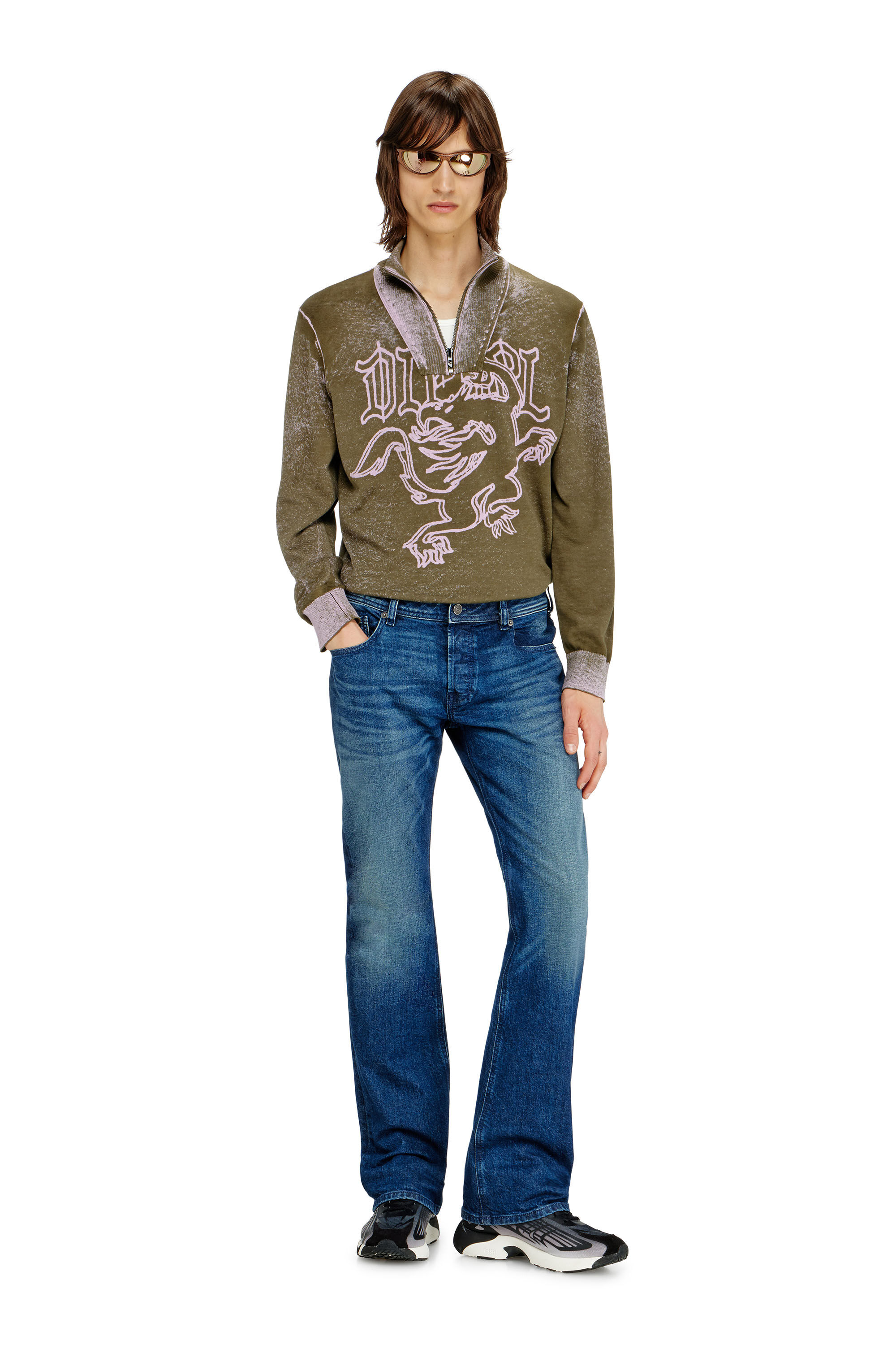 Diesel - Man's Bootcut Jeans 2007 Zatiny 09L51, Dark Blue - 1