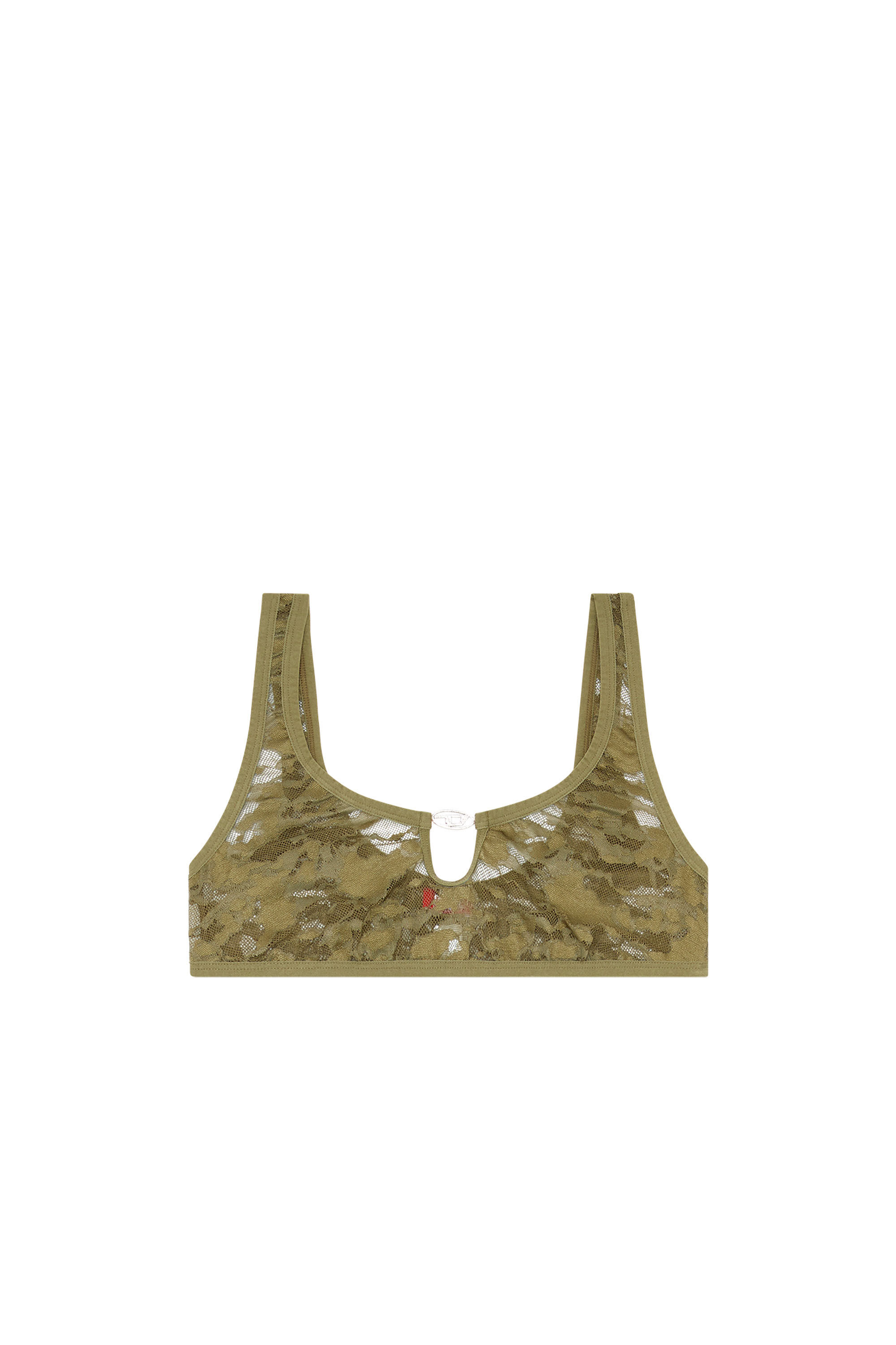 Diesel - UFSB-D-OVAL-LACE-BRALETTE, Military Green - Image 2