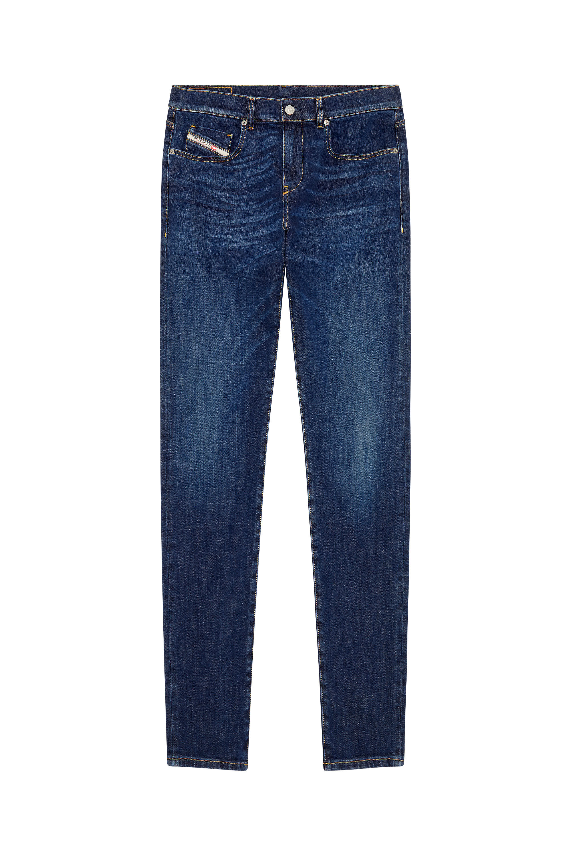 Diesel - Slim Jeans 2019 D-Strukt 09B90, Dark Blue - Image 2