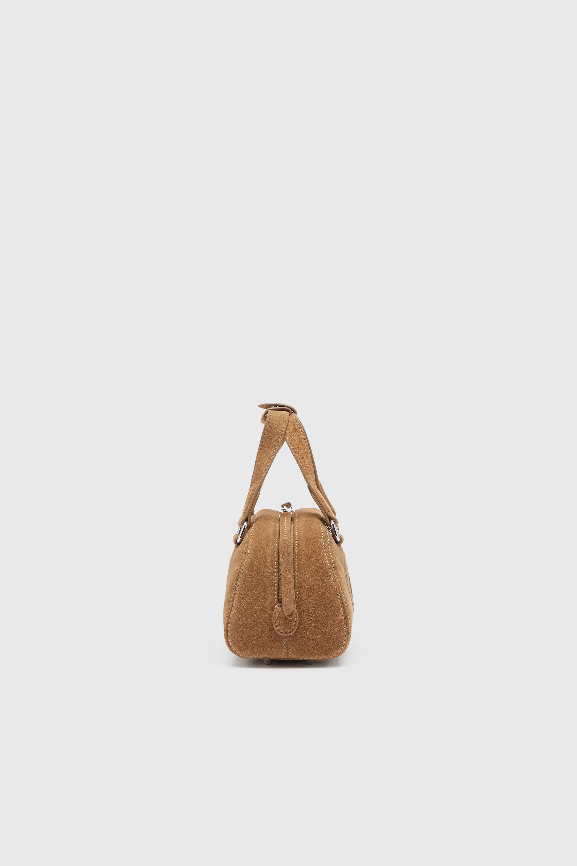 Diesel - 1DR DOME CROSSBODY, Unisex's 1DR Dome-Suede small bowling bag in Beige - 4