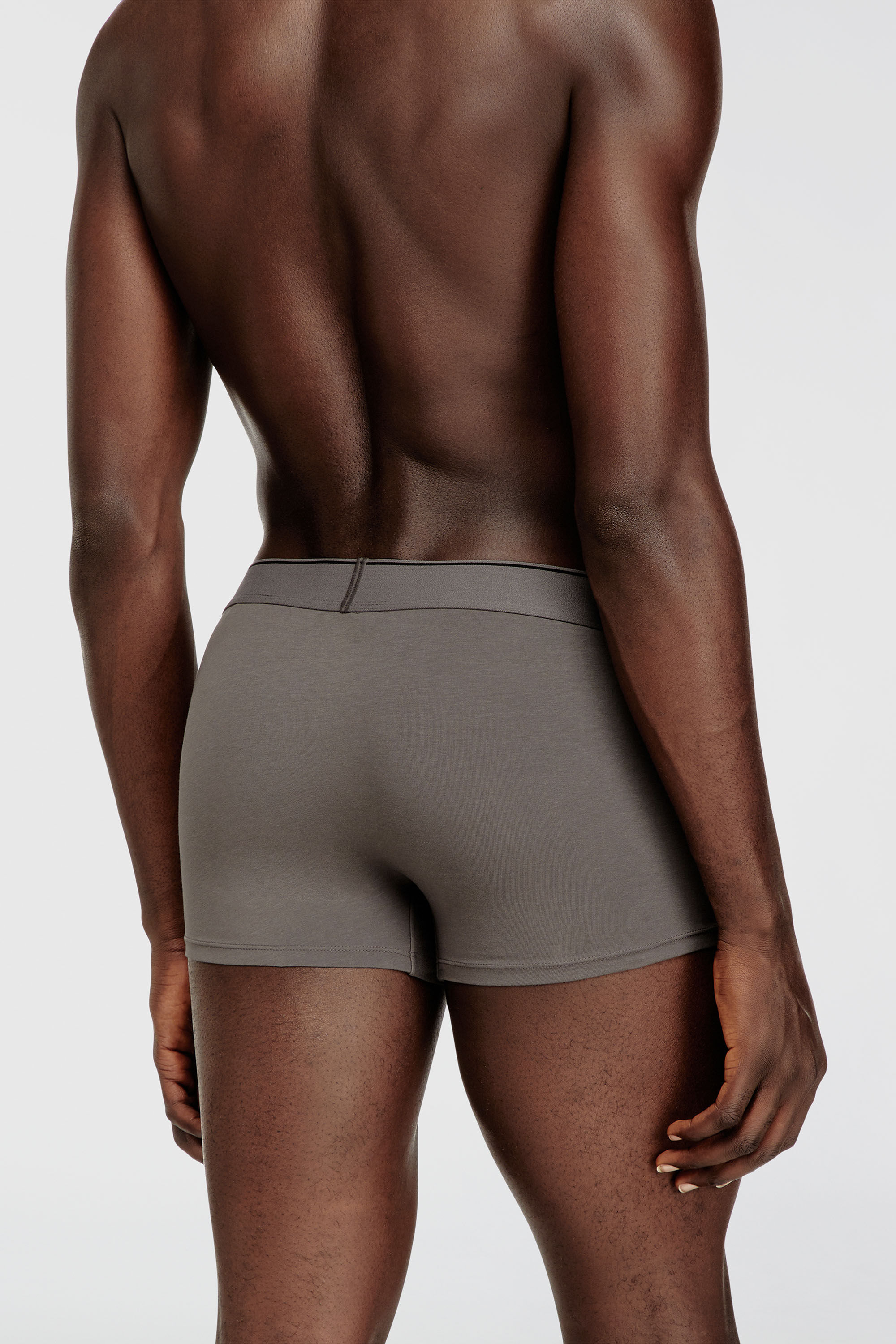 Diesel - UMBX-DAMIENTHREEPACK, Man's Three-pack of plain boxer briefs in Black/Grey - 4