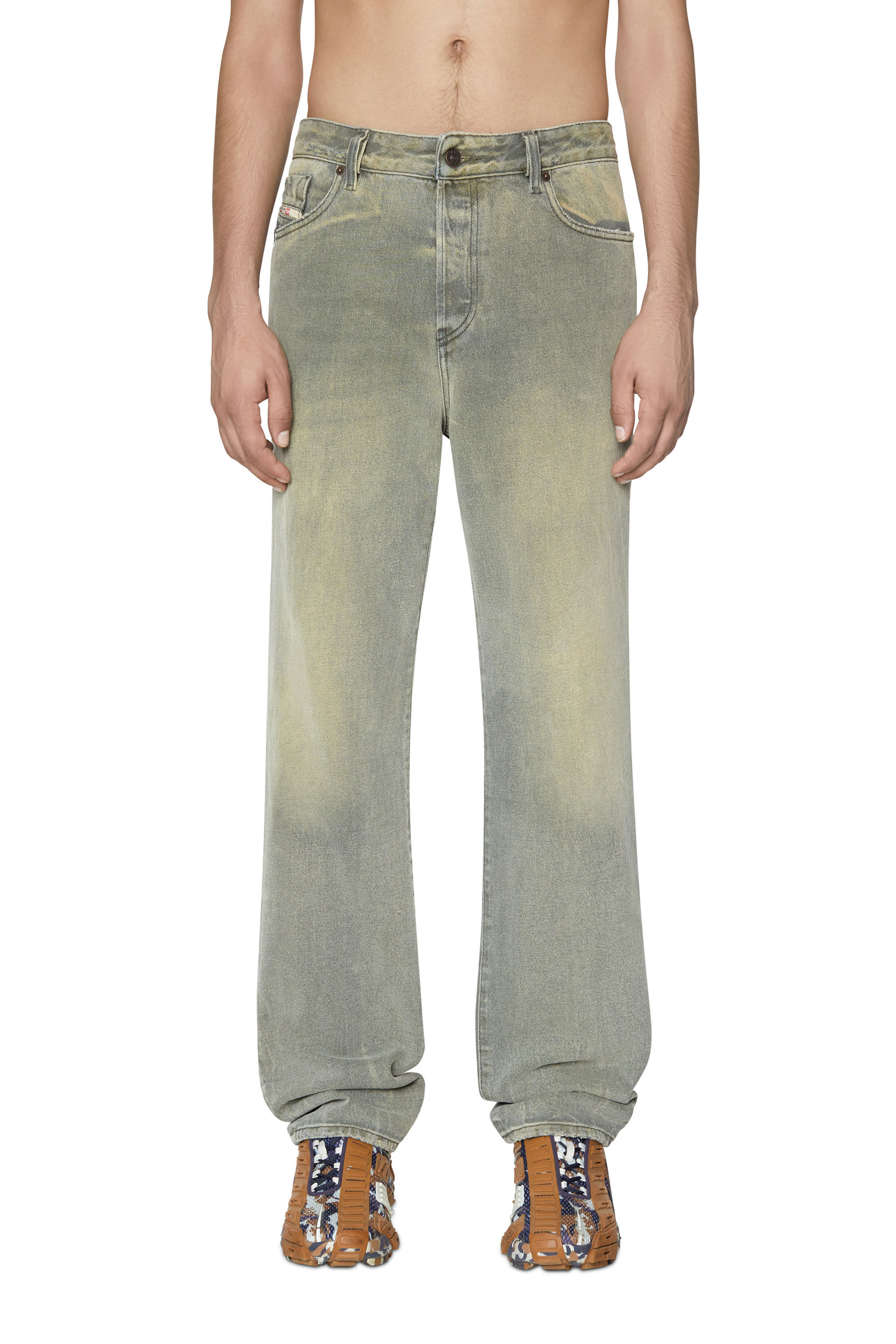 Diesel - 1955 D-Rekiv 09D87 Straight Jeans, Light Grey - Image 3