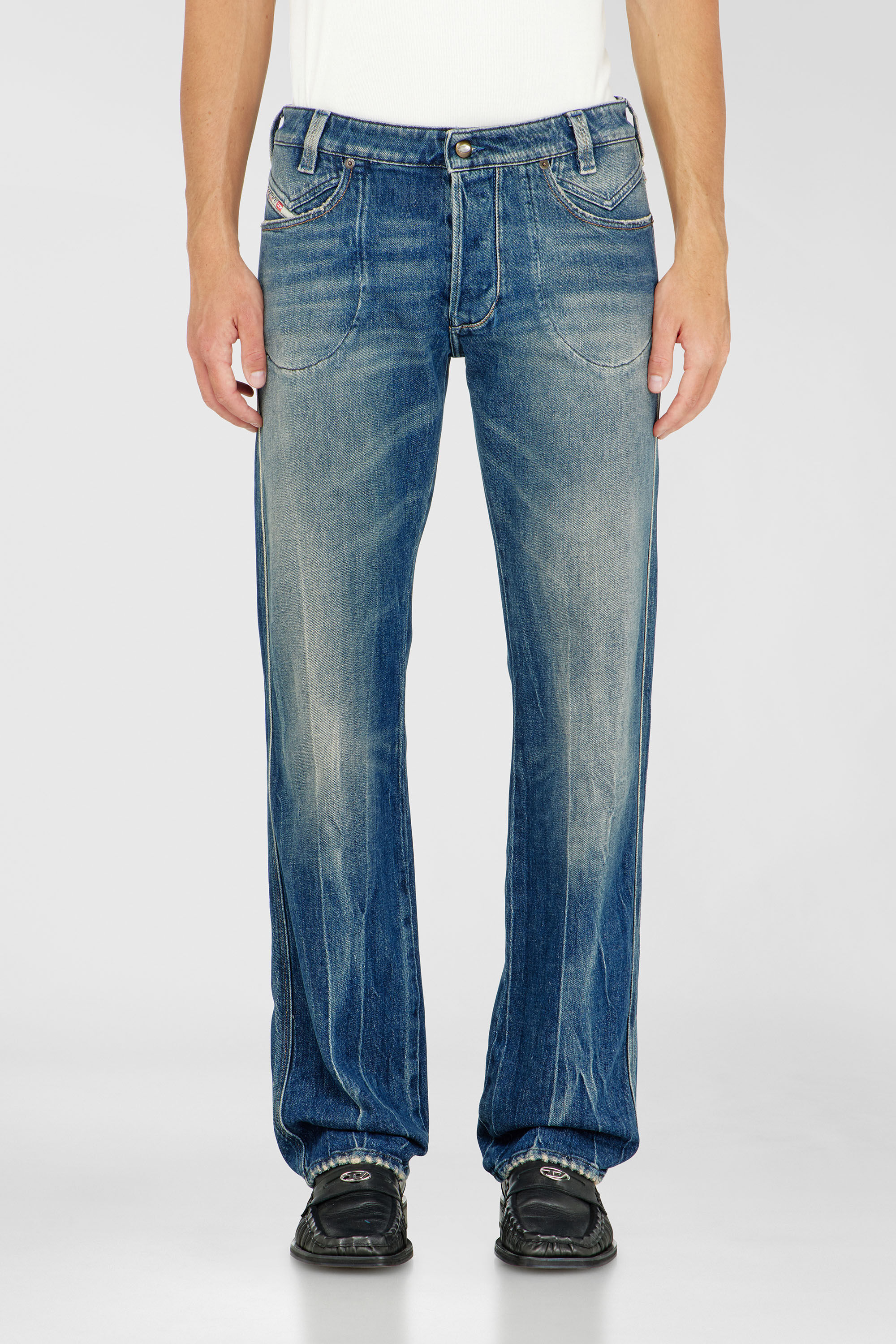 Diesel - Man's Regular Jeans 1985 Larkee 09Q27, Medium blue - 4