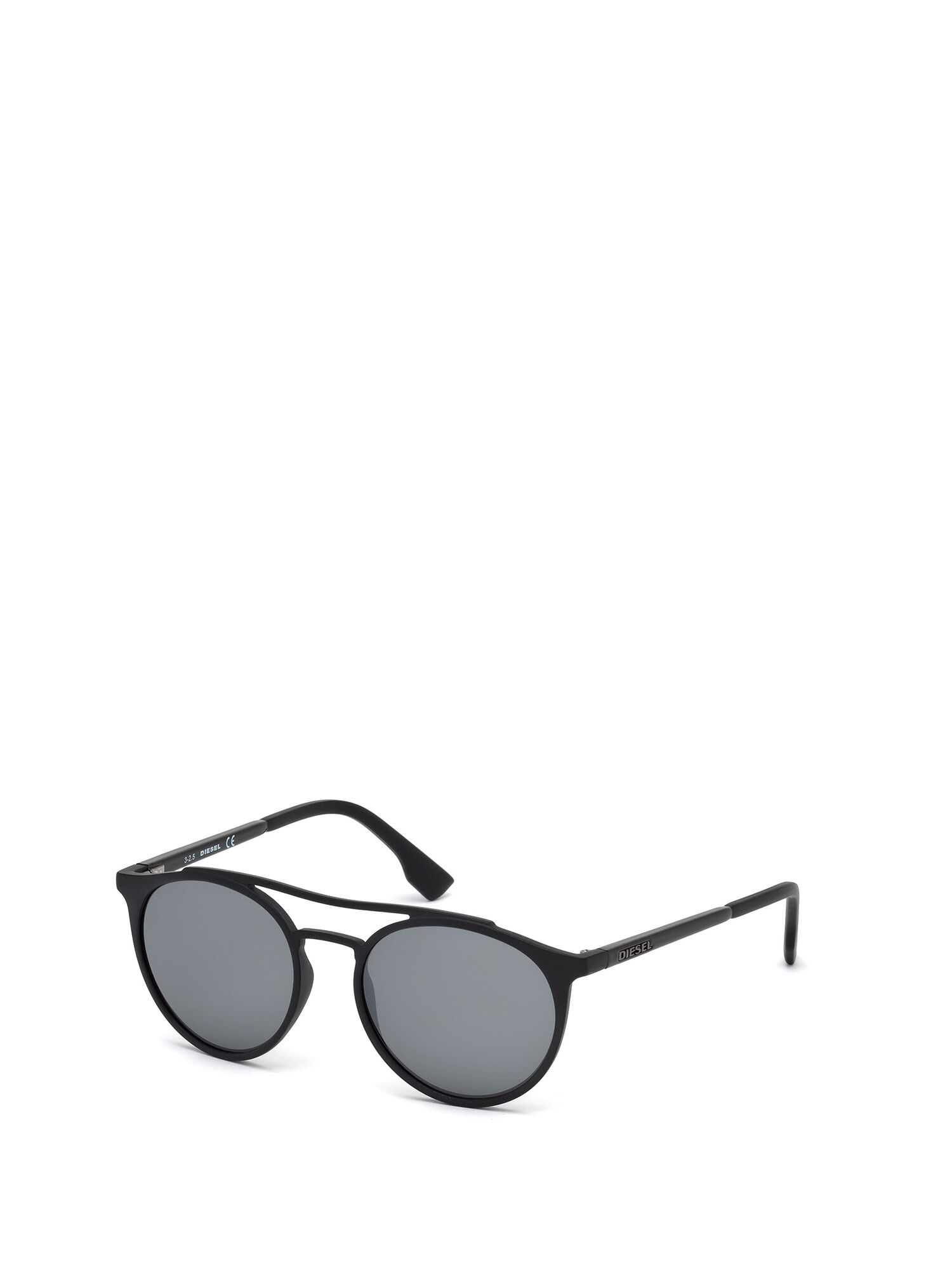 Diesel - DM0195, Unisex's Lightweight eyewear with double bridge in Opaque Black - 5