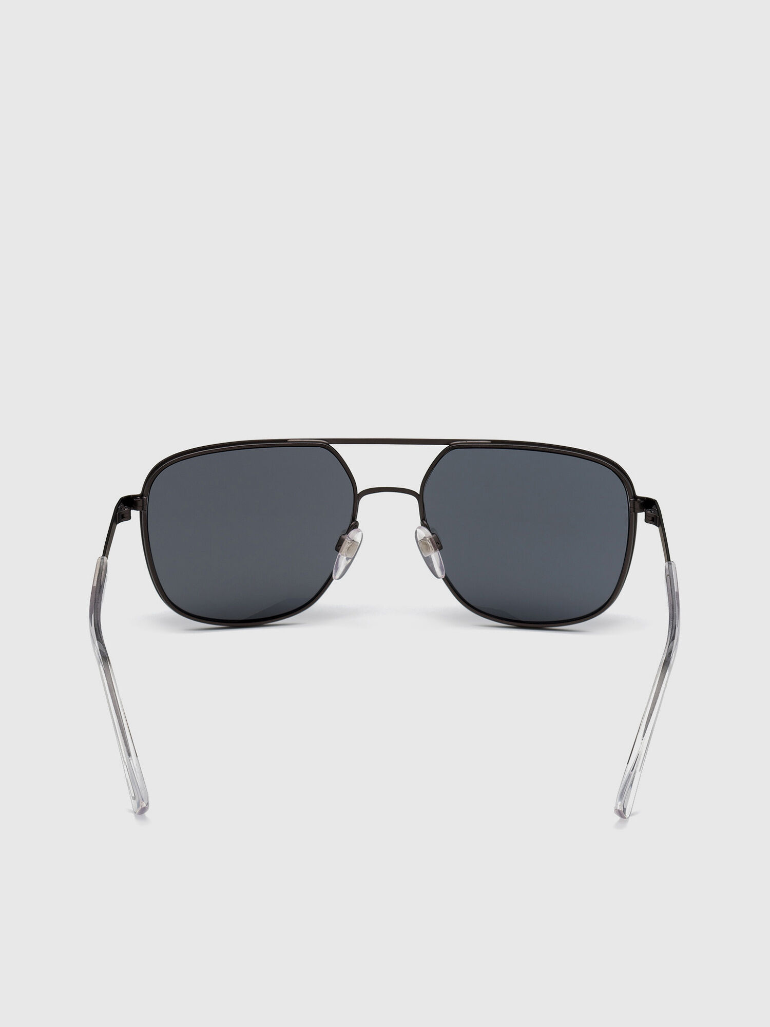 Diesel - DL0325, Man's Rectangular  glasses in metal with double bridge in Black - 4