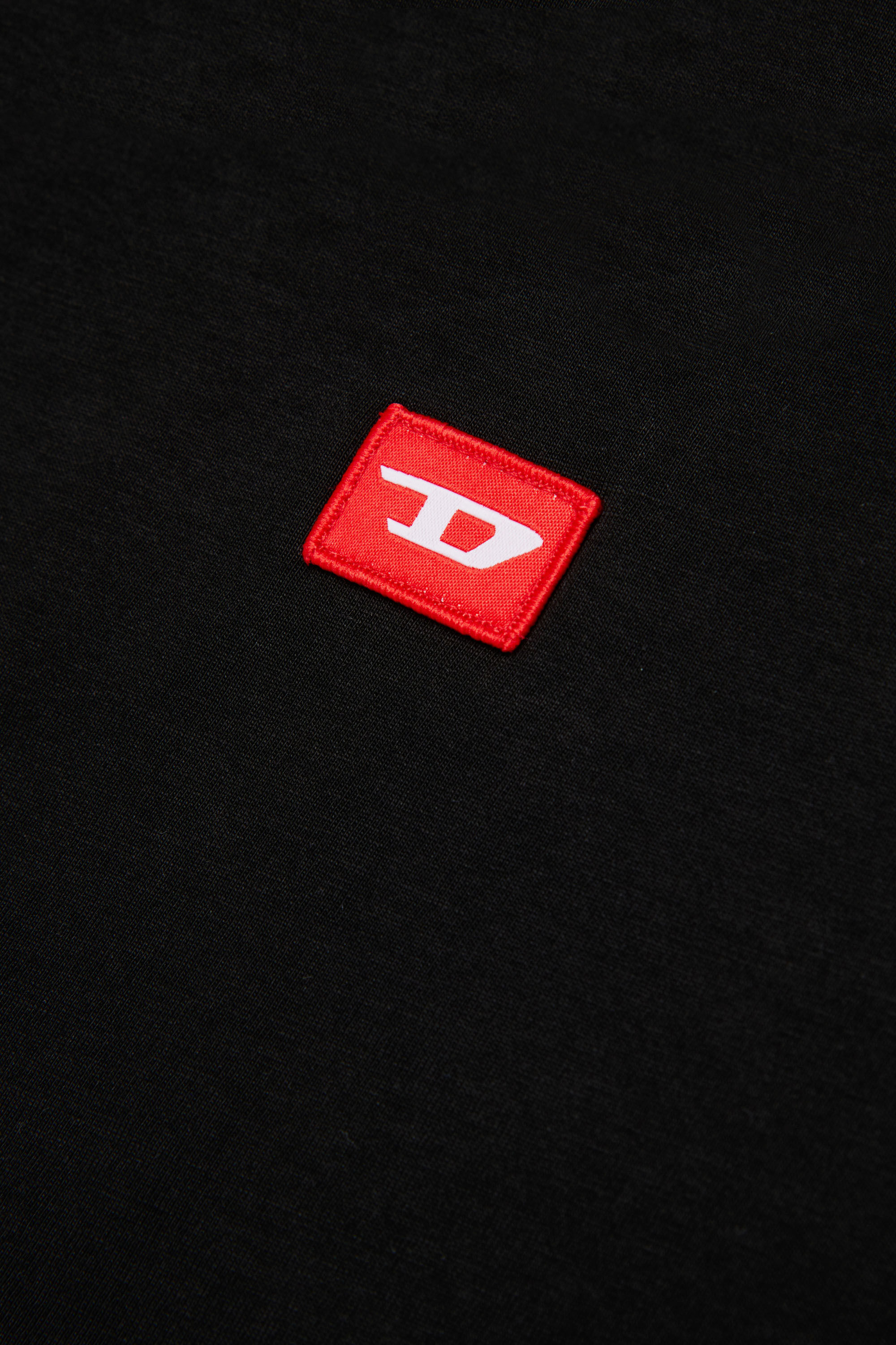 Diesel - TXDIEGO, Man's Cotton T-shirt with patch in Black - 4