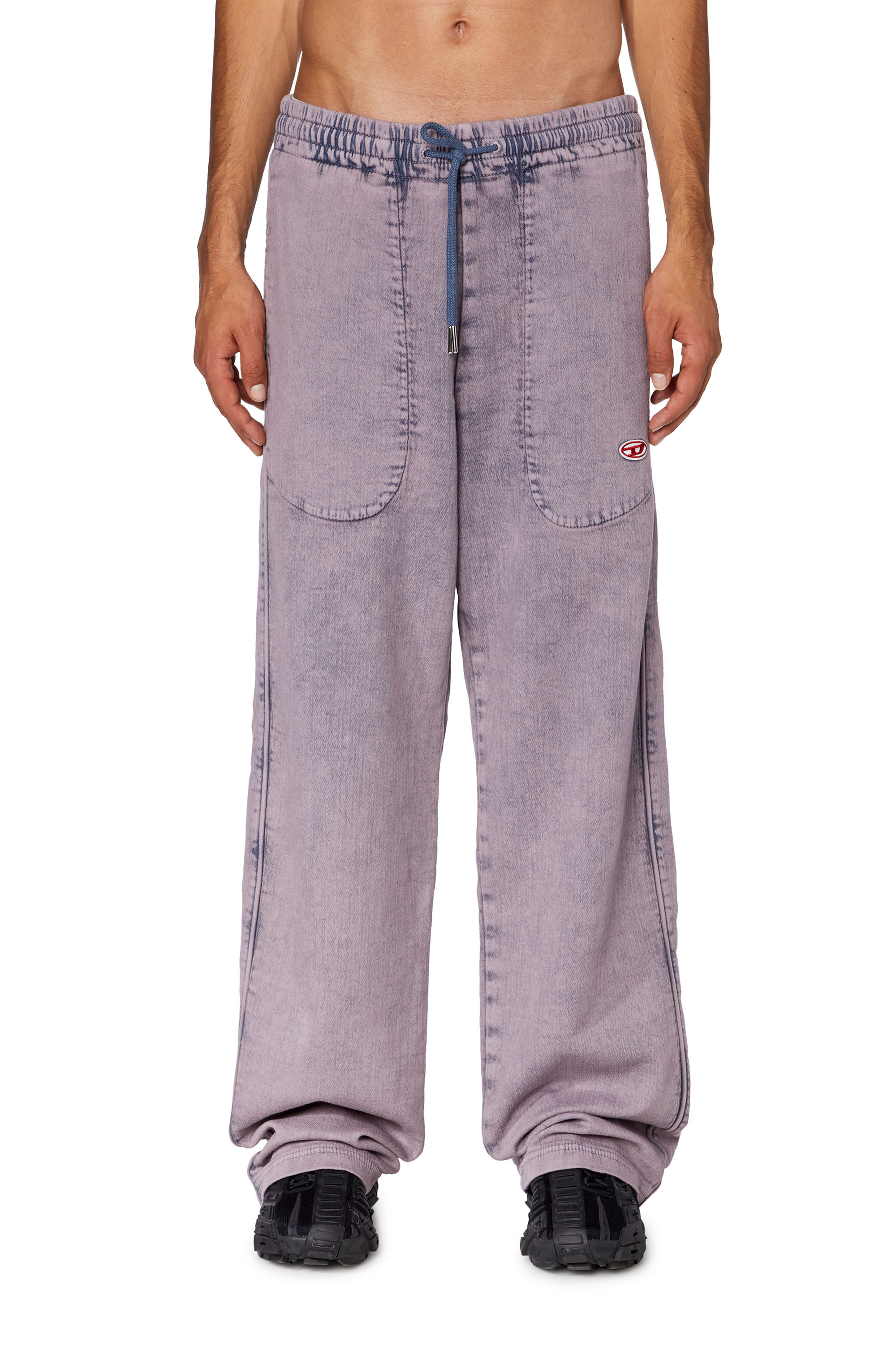Diesel - Straight D-Martians Track Denim 09H04, Lilac - Image 6